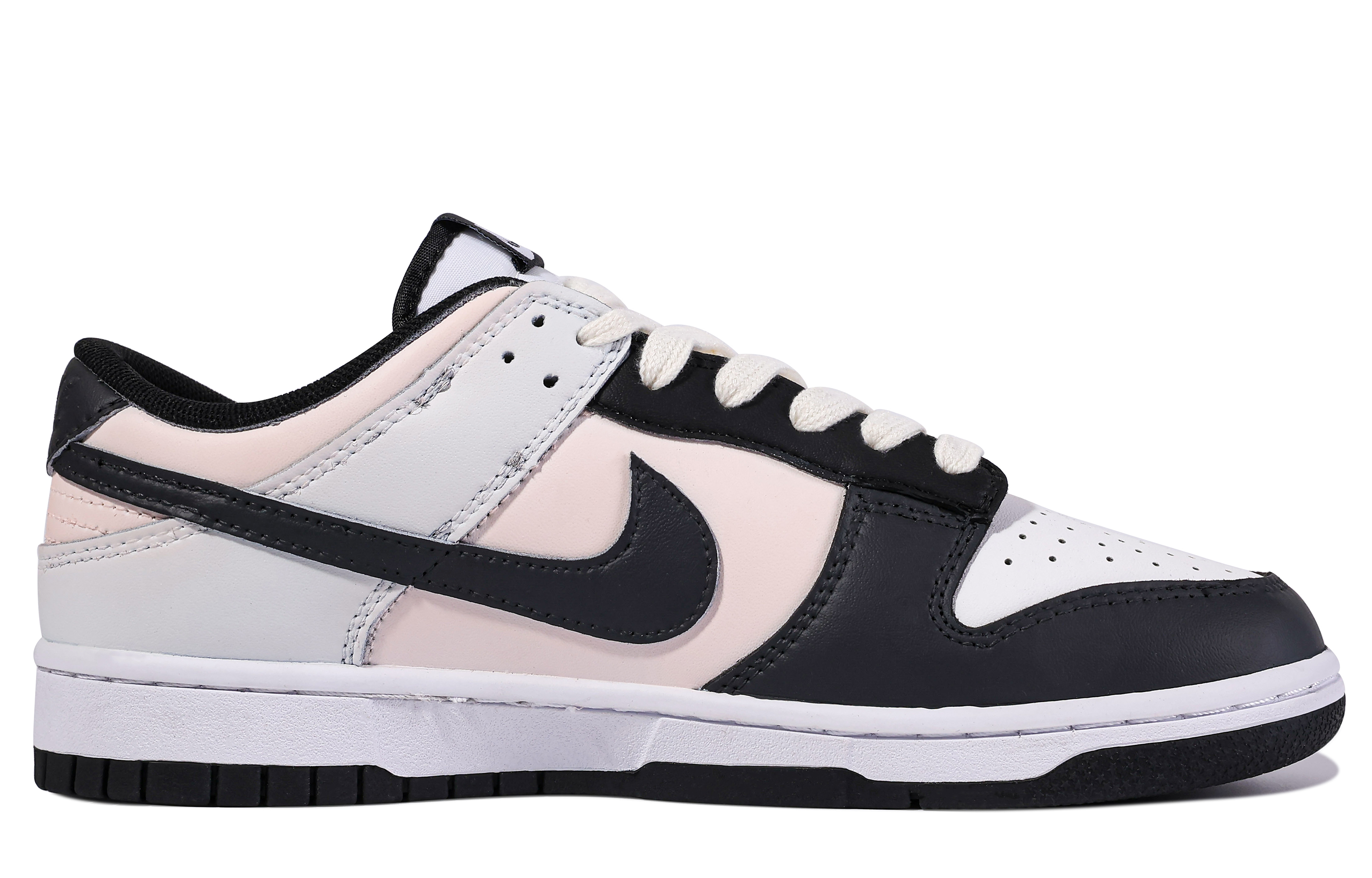 Order [Sepatu Kustom] Nike Dunk Low 'Da Vinci Kustom Pink-Hitam-Putih' CW1590-100(TeamM-女款嗜睡-BOX)