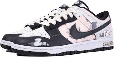 【客製球鞋】Nike Dunk Low 達文西客製 睏覺 特製鞋盒 3D 立體 漸變 字母 塗鴉 爆款 休閒 舒適 高筒 硬板鞋 GS 粉黑白 Lookbook 【客製球鞋】Nike Dunk Low 達文西客製 睏覺 特製鞋盒 3D 立體 漸變 字母 塗鴉 爆款 休閒 舒適 高筒 硬板鞋 GS 粉黑白