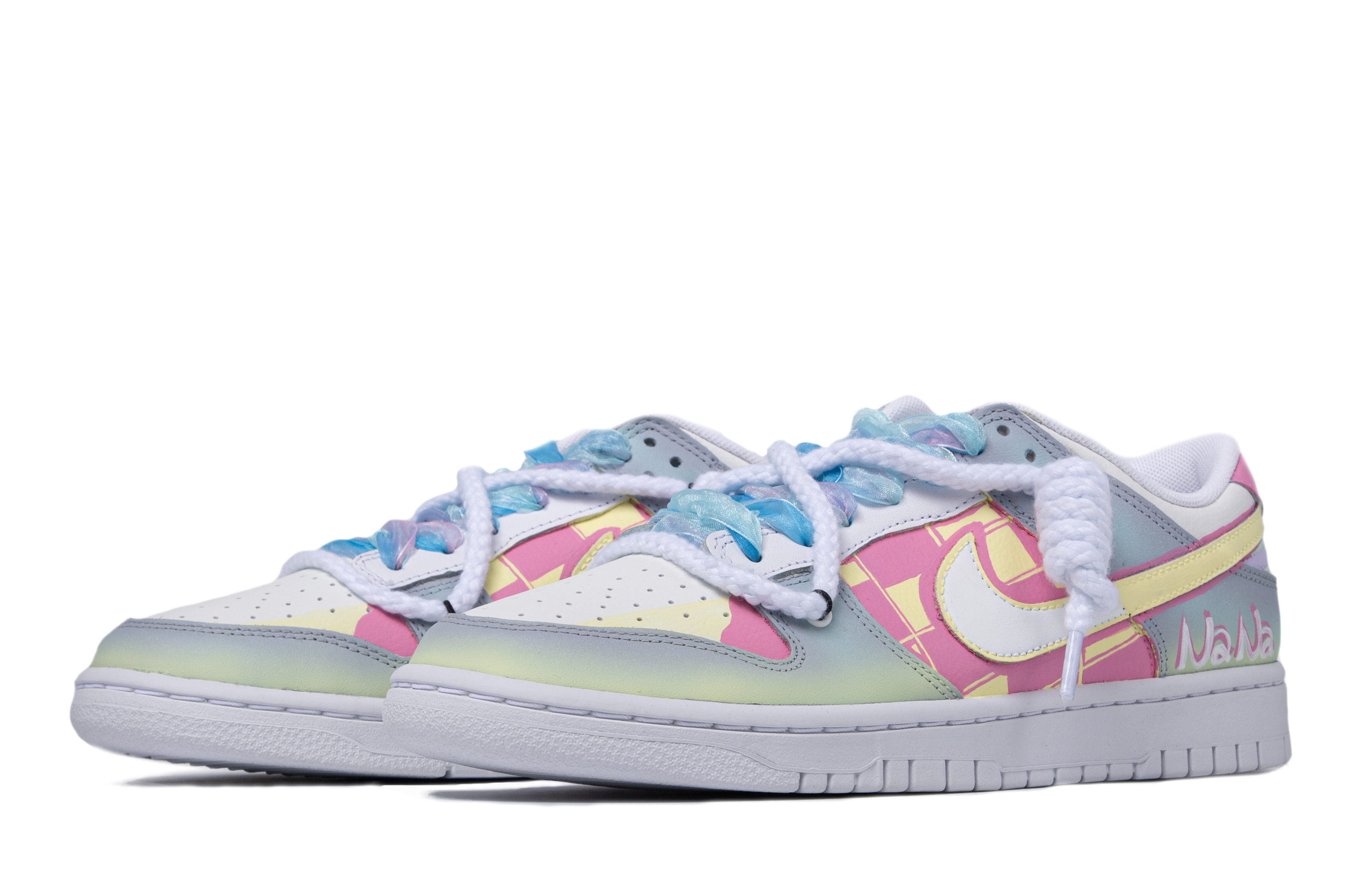 Lookbook 【定制鞋】Nike Dunk Low “达芬奇定制粉黄” DH9765-100-(TeamM-女款花颜)