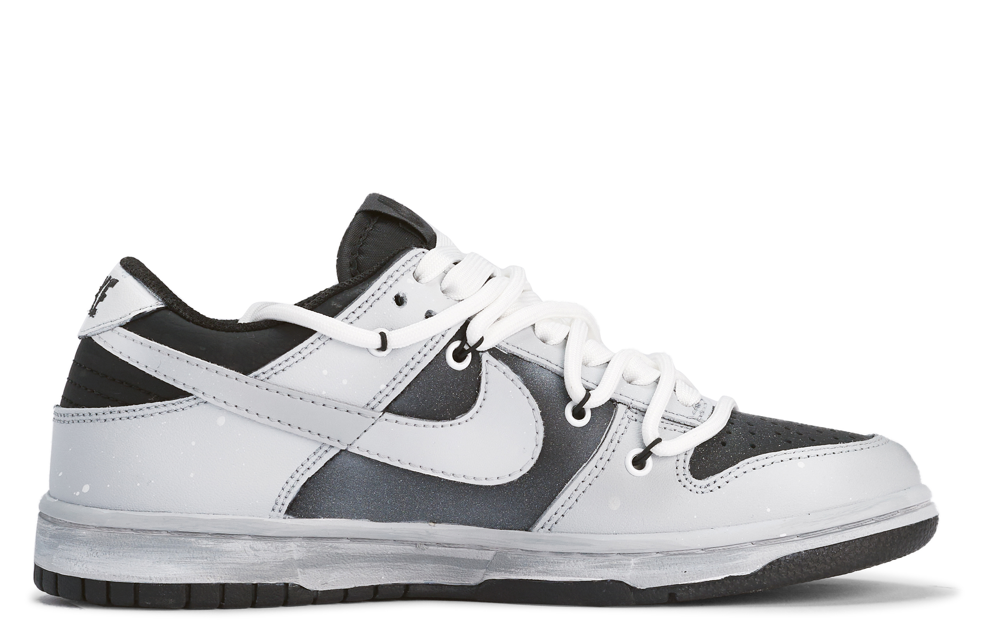 Lookbook [Kasut Custom] Nike Dunk Low 'Da Vinci Custom Kelabu Perak' DH9765-002(TeamM-X-BOX)