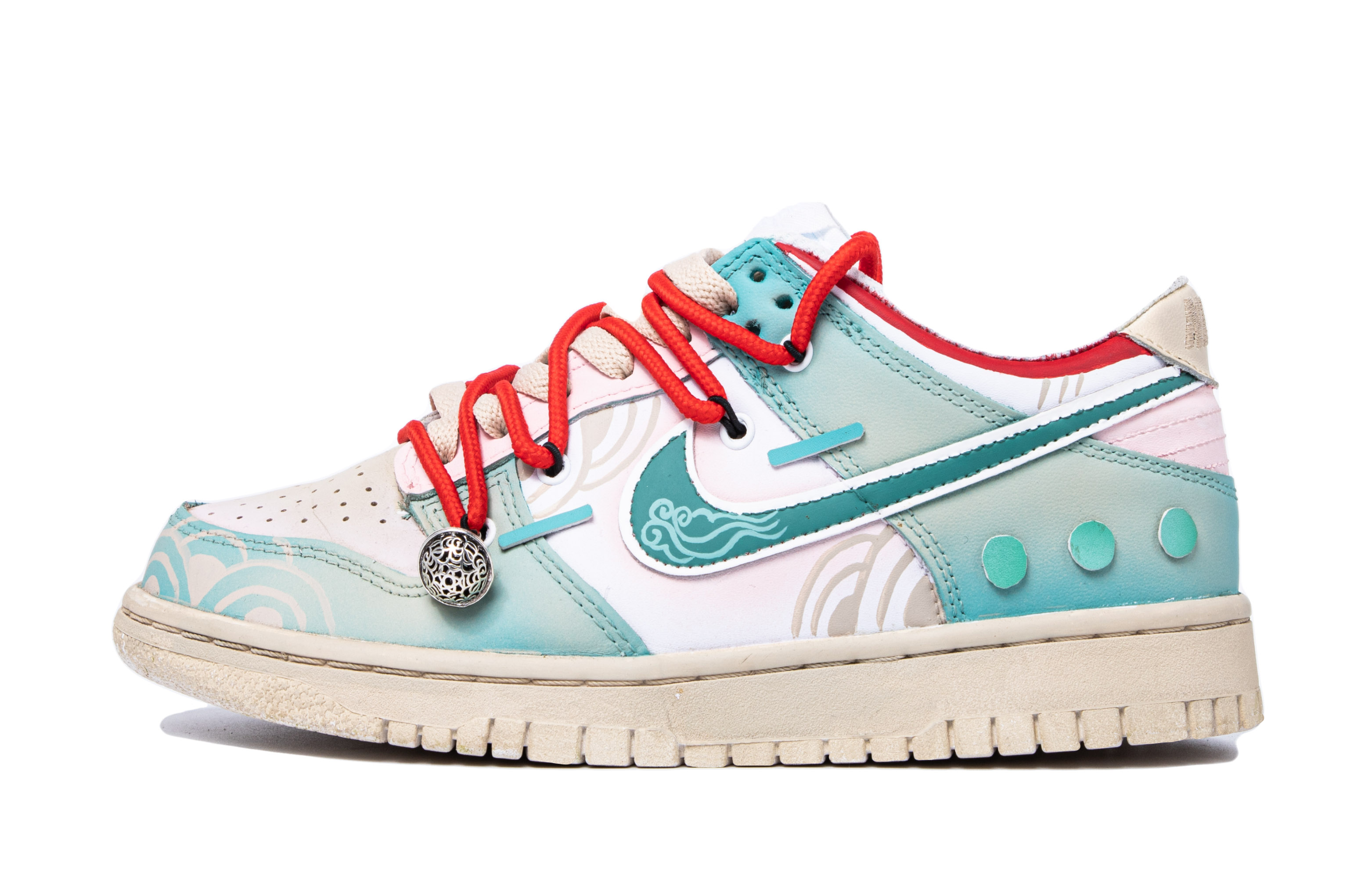 [Custom Shoes] Nike Dunk Low 'Da Vinci Custom Western Charm Pink ...