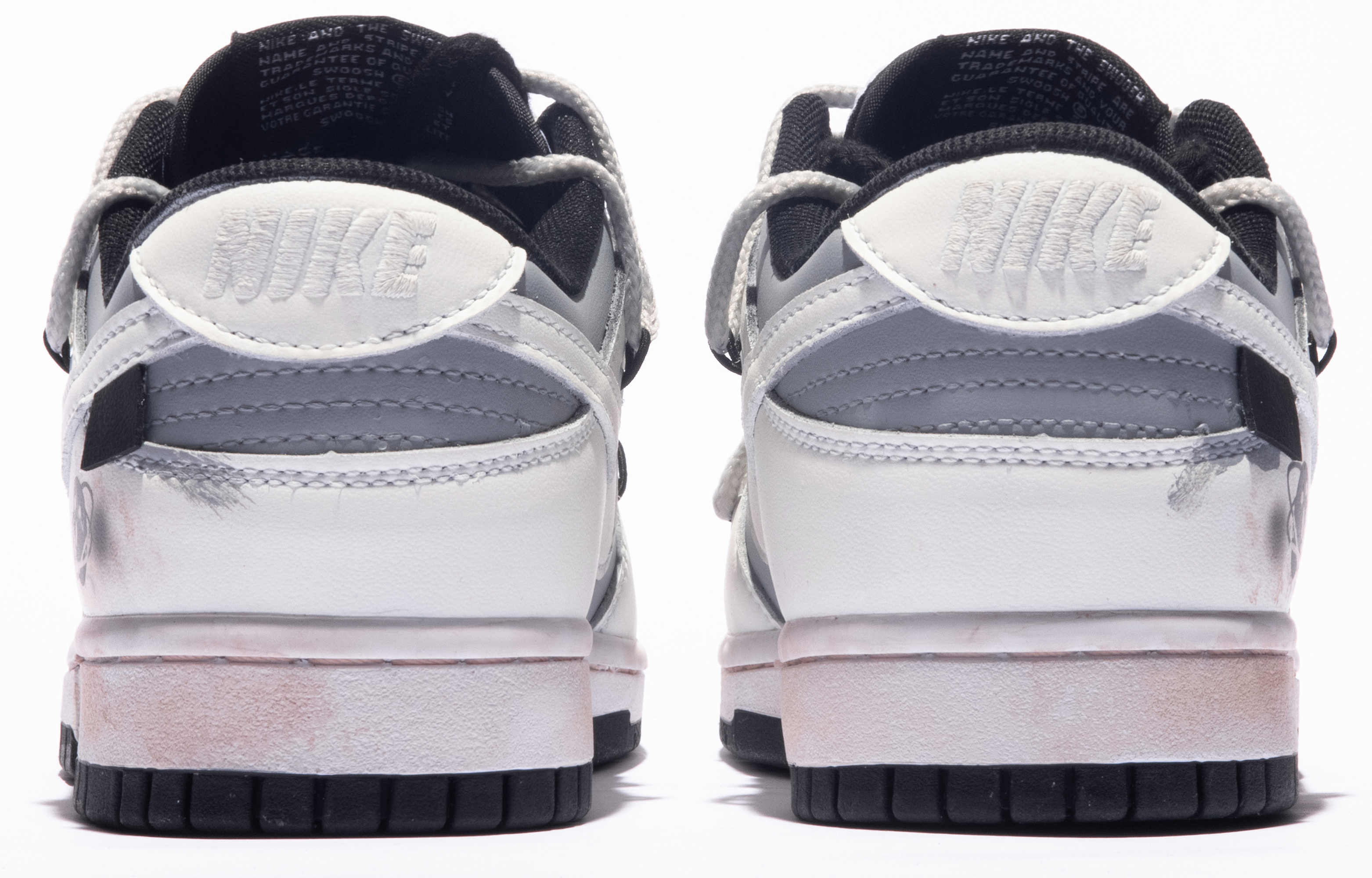 [Custom Shoes] Nike Dunk Low 'Da Vinci Custom White Grey' 圖 4