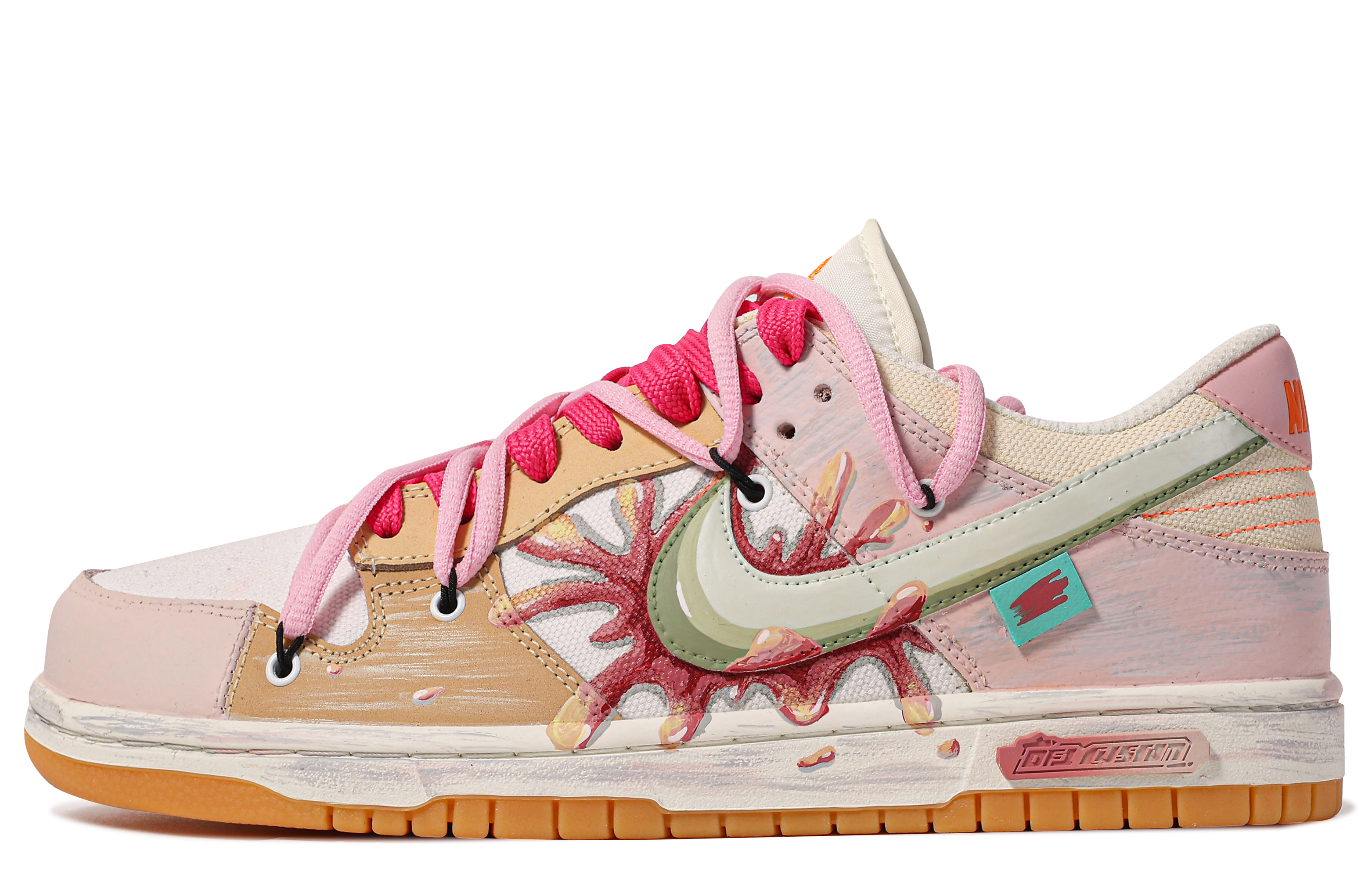 [Custom Shoes] Nike Dunk Low 'Da Vinci Dirty Jelly' - Novelship