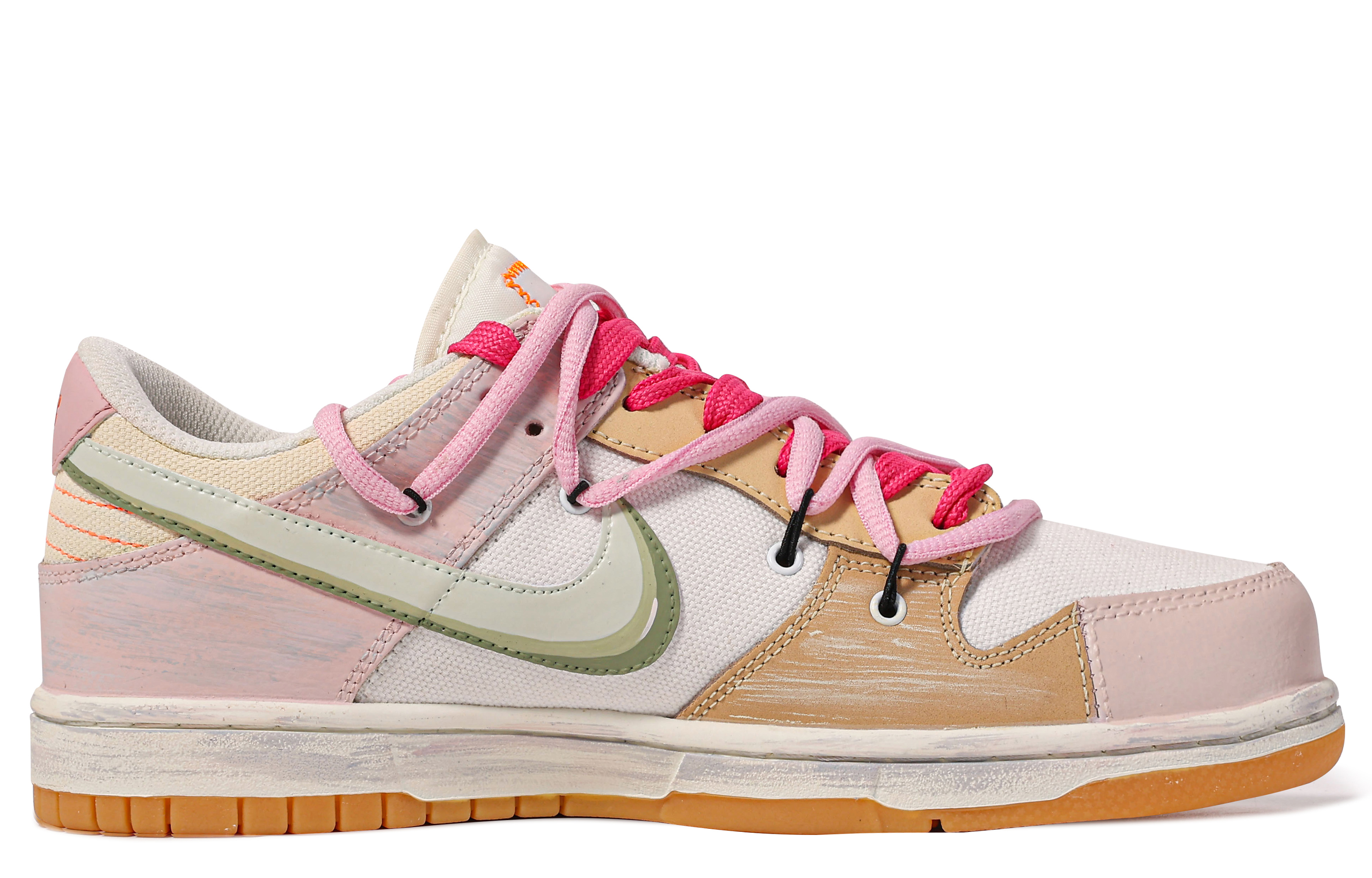 Buy [Rekaan Kasut] Nike Dunk Low 'Da Vinci Dirty Jelly' FJ5475-100(TeamM-脏脏果冻-BOX)