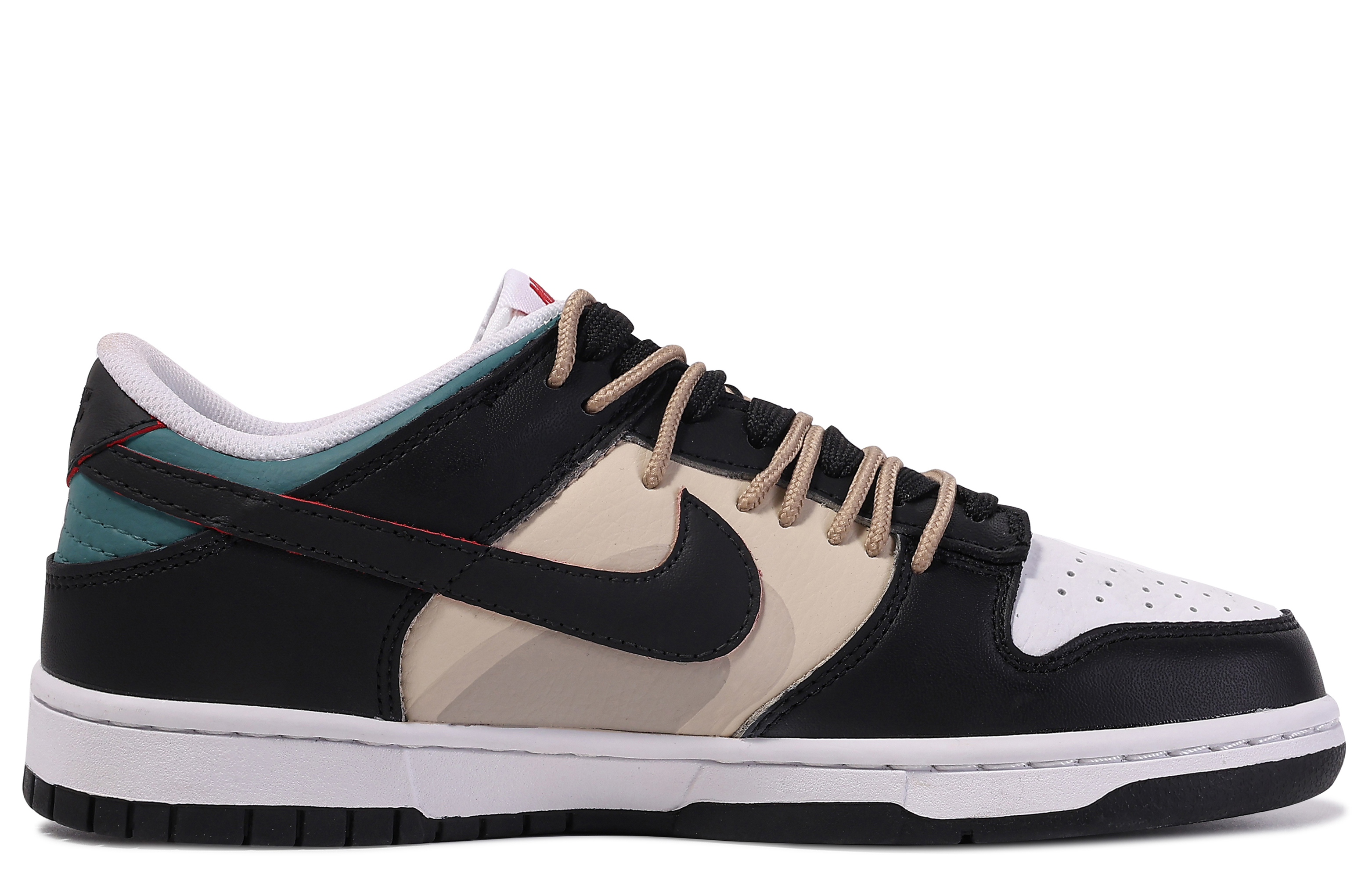 Order [Kasut Custom] Nike Dunk Low 'Da Vinci Penerbangan Grafiti Hitam Coklat' FB3354-001(TeamM-长空迷航)