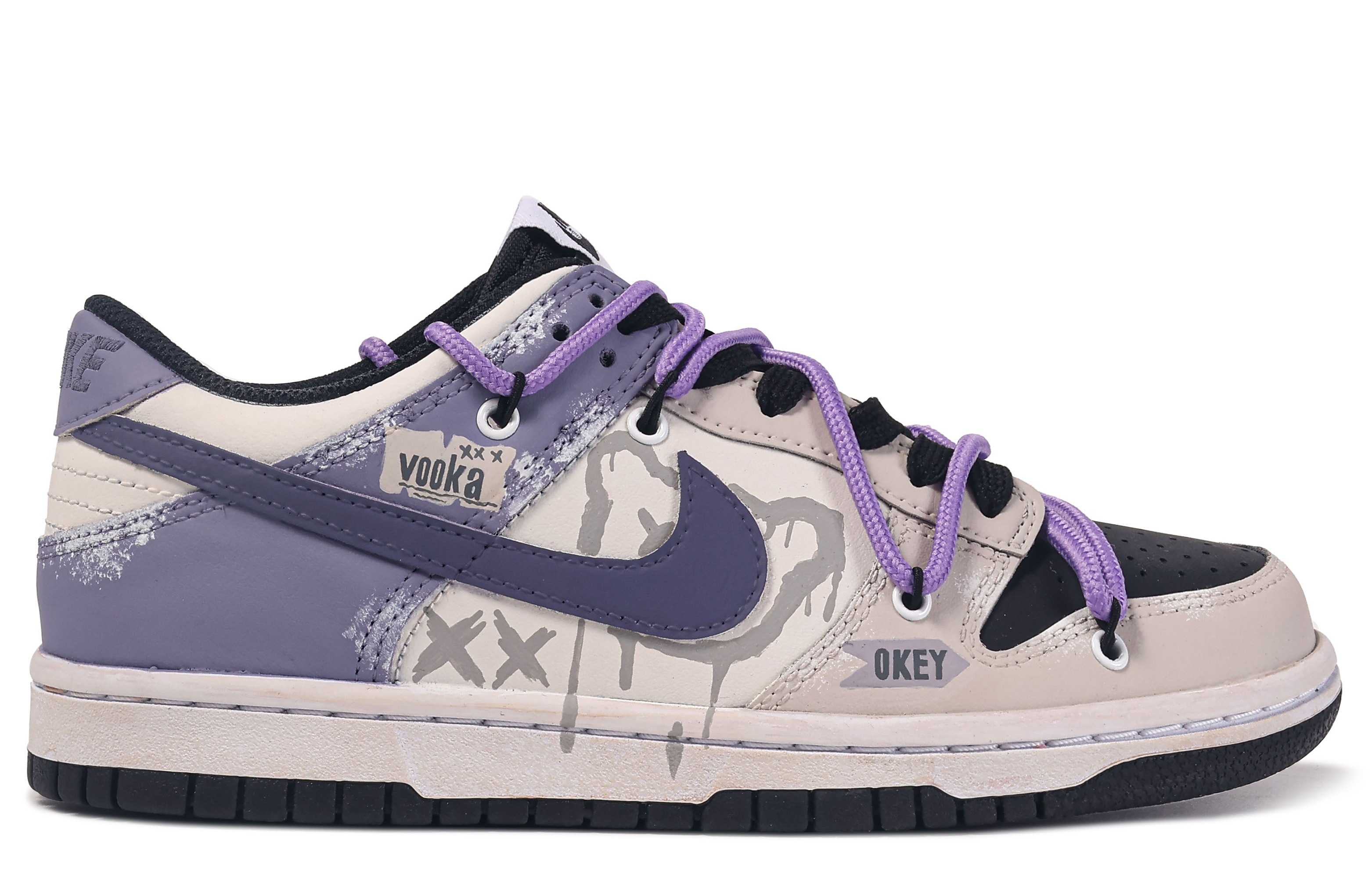 Order [定制鞋款] 耐克Dunk Low '达芬奇流体熊涂鸦' FD1232-001(TeamM-漫步者-BOX)