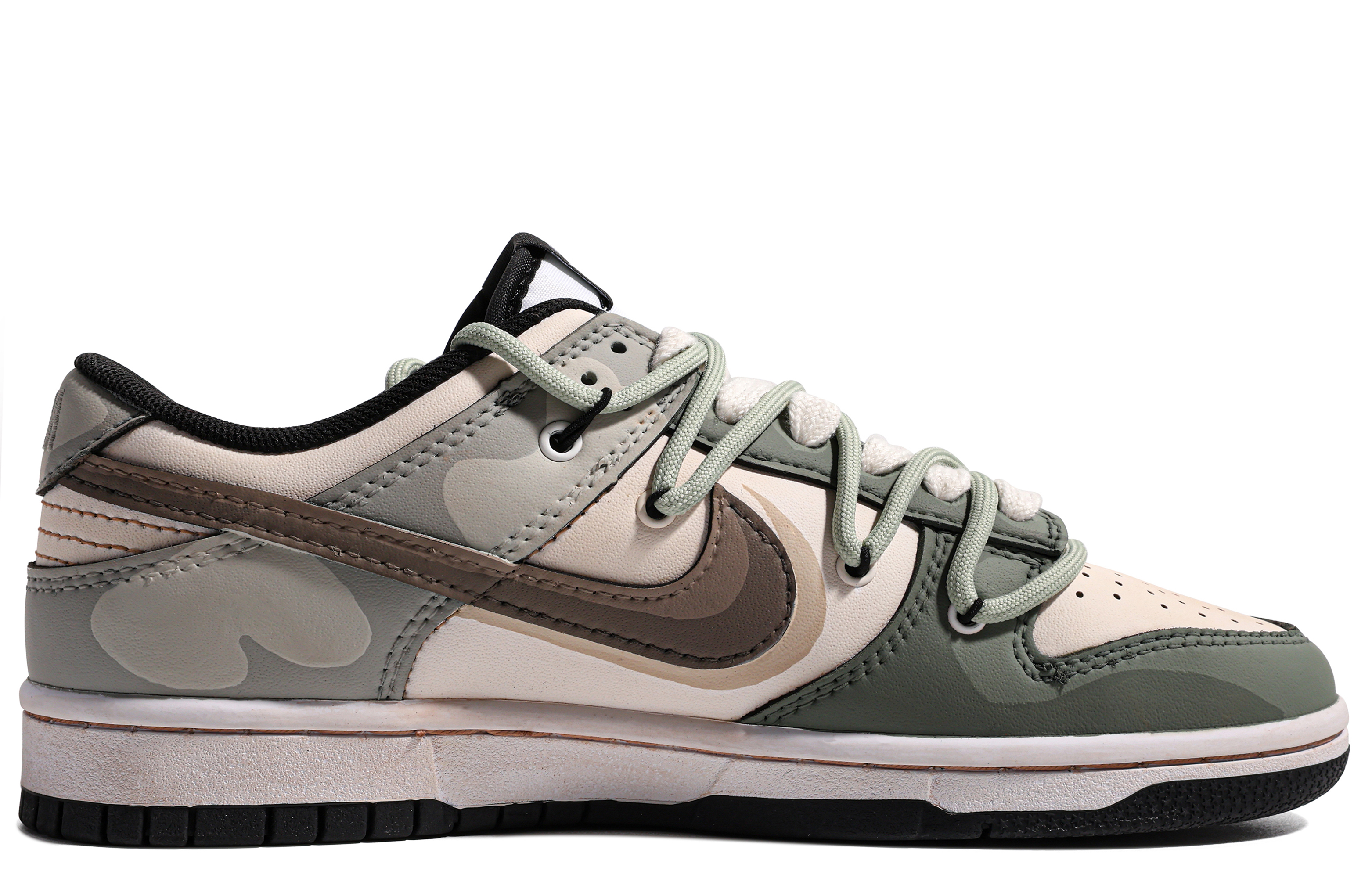 Order [Kasut Custom] Nike Dunk Low 'Da Vinci Avocado Terlarang' DD1391-100(TeamM-男款-禁止焦绿S-BOX)