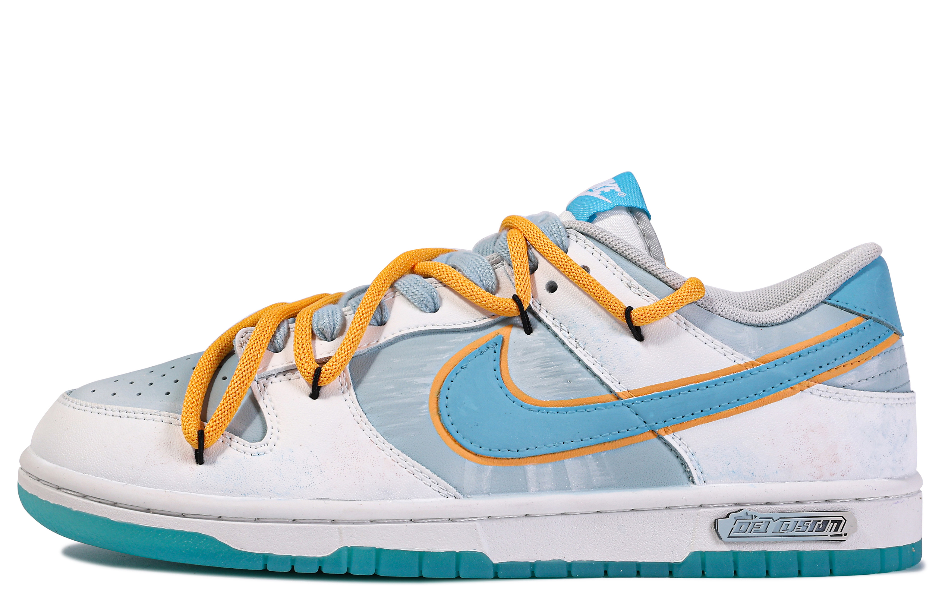 Buy 【定制球鞋】 Nike Dunk Low 達文西定制 趕海 潮流 簡約 百搭 休閒 舒適 低幫 板鞋 男女同款 藍白