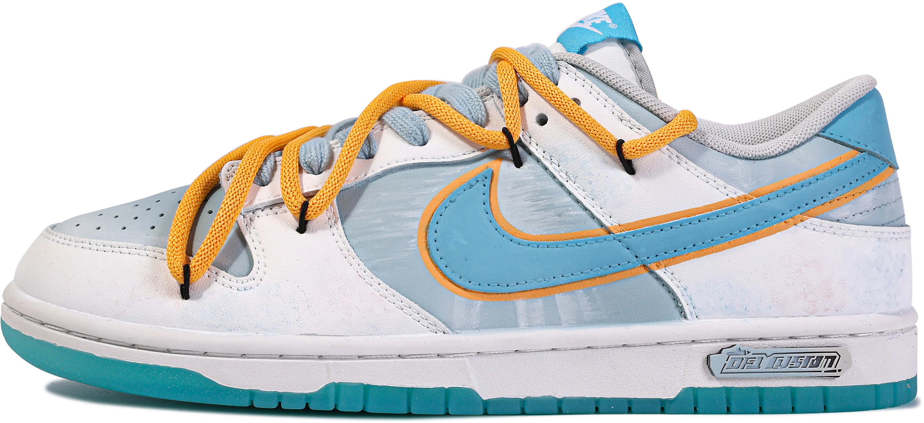 custom-shoes-nike-dunk-low-da-vinci-ganhai-blue-white