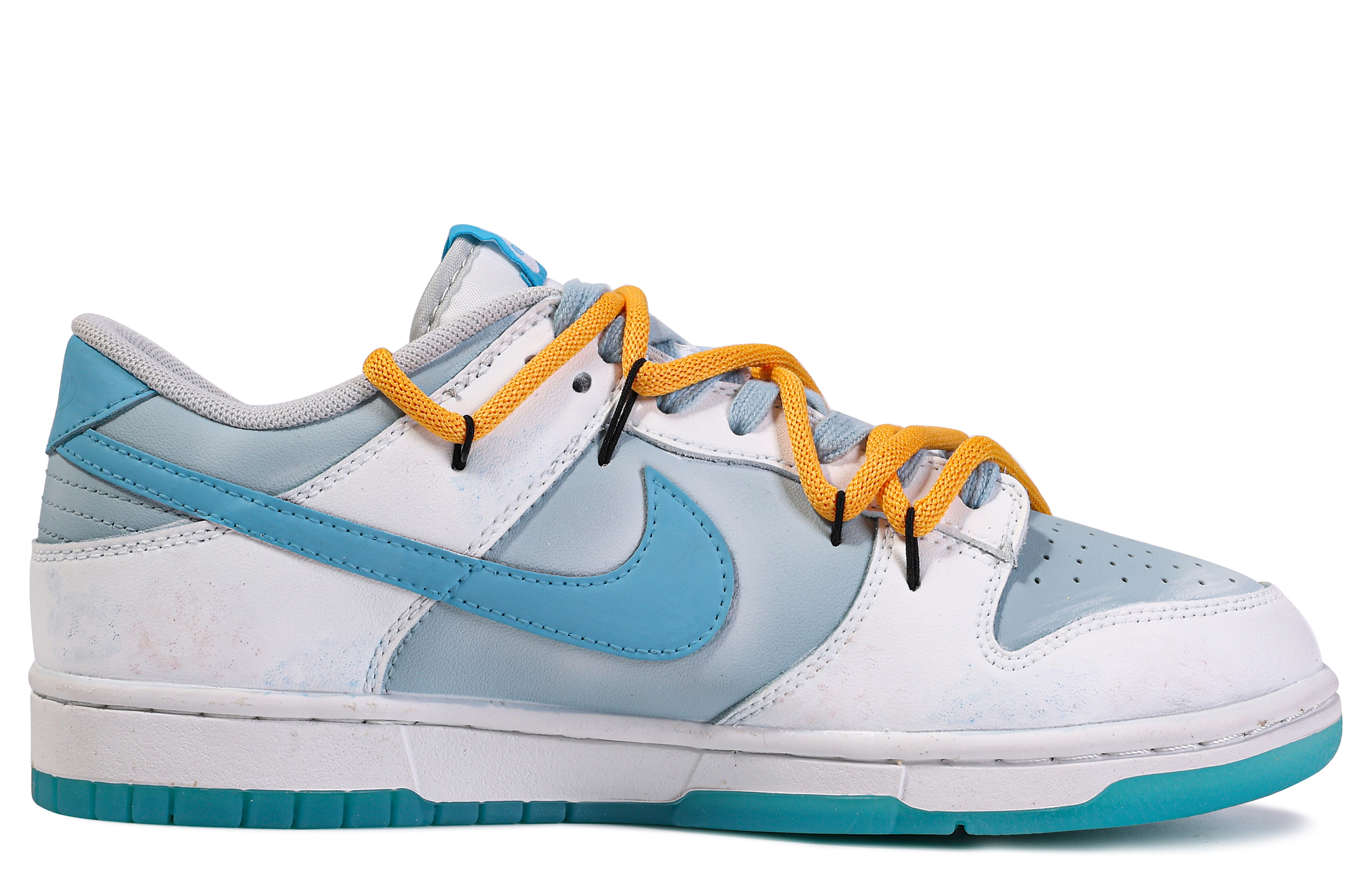 [Custom Shoes] Nike Dunk Low 'Da Vinci Ganhai Blue White' 圖 2
