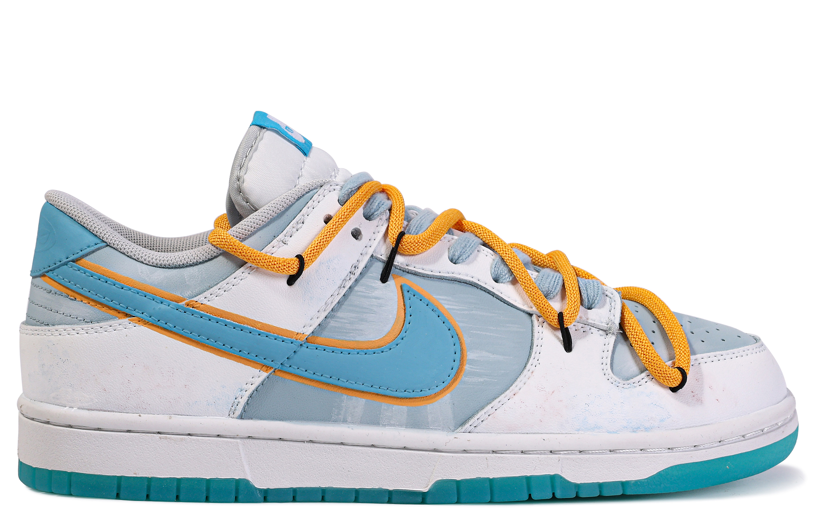 [Custom Shoes] Nike Dunk Low 'Da Vinci Ganhai Blue White' 圖 3