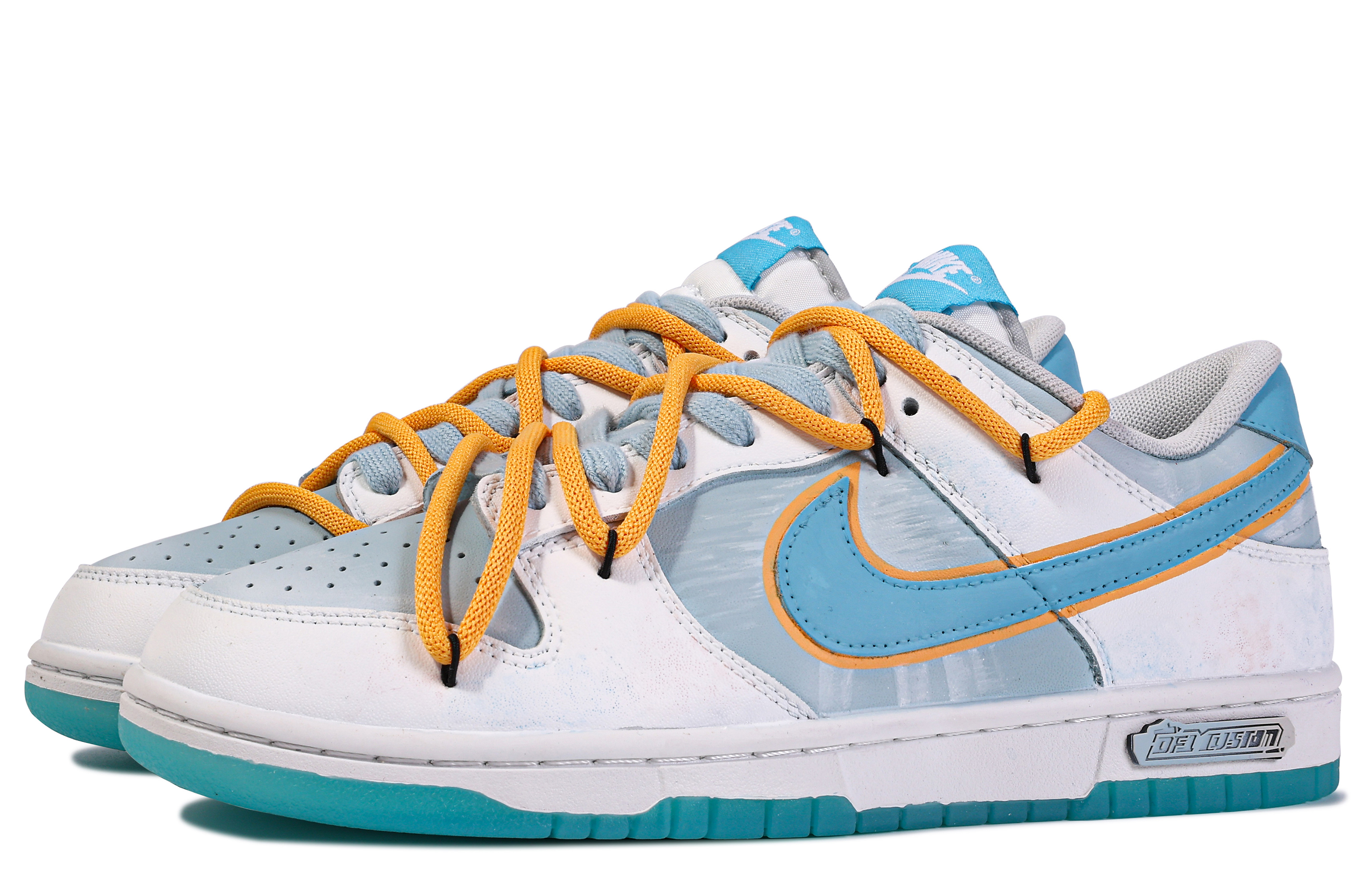 [Custom Shoes] Nike Dunk Low 'Da Vinci Ganhai Blue White' 圖 4