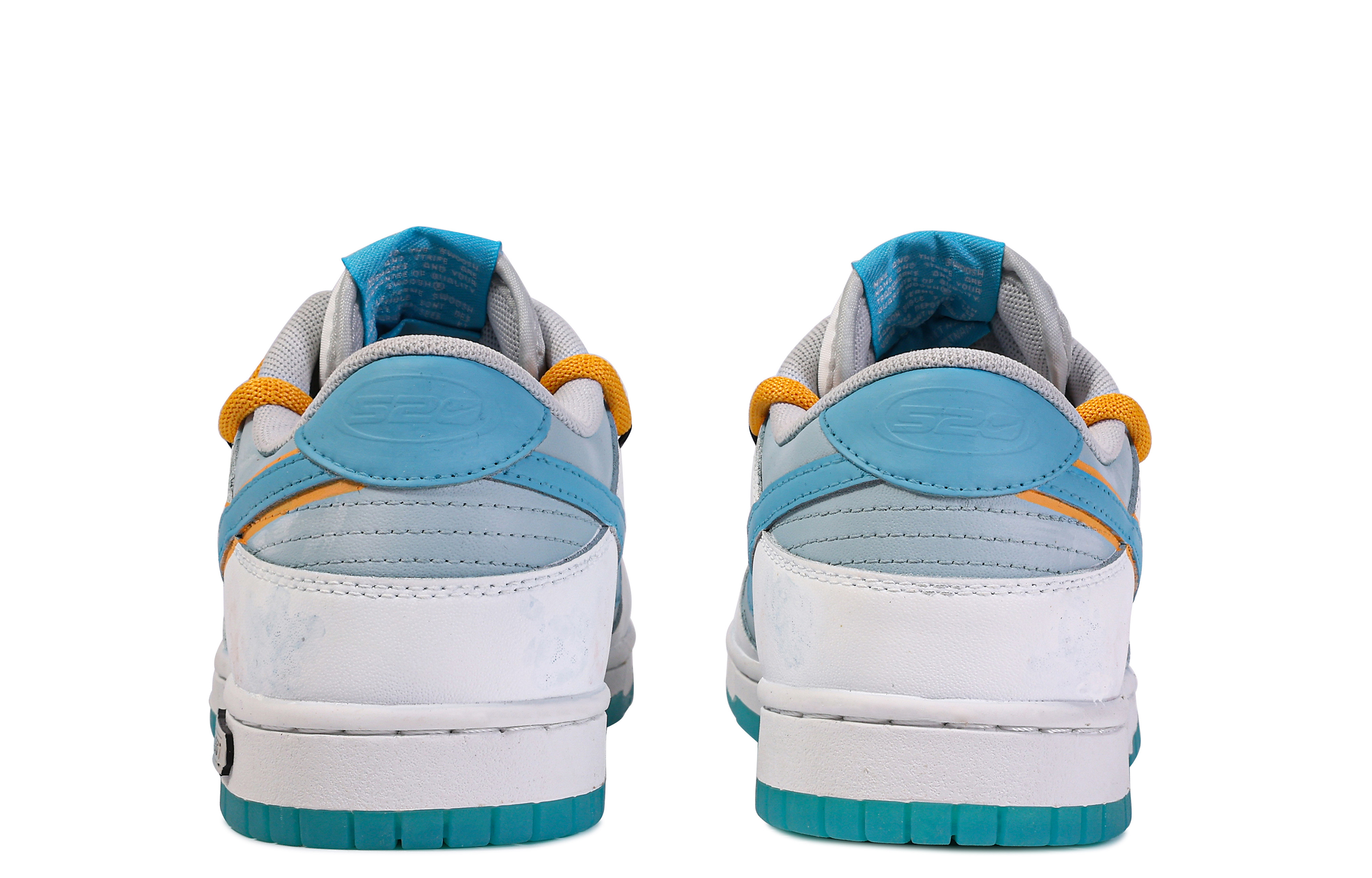 [Custom Shoes] Nike Dunk Low 'Da Vinci Ganhai Blue White' 圖 5