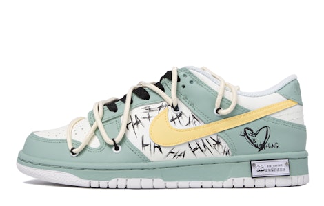 나이키 덩크 로우 '다빈치 그라피티 그린' (커스텀) DH9765-100(TeamM-女款撞色涂鸦青梅绿) Buy 나이키 덩크 로우 '다빈치 그라피티 그린' (커스텀) DH9765-100(TeamM-女款撞色涂鸦青梅绿)