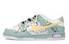 Buy 나이키 덩크 로우 '다빈치 그라피티 그린' (커스텀) DH9765-100(TeamM-女款撞色涂鸦青梅绿)