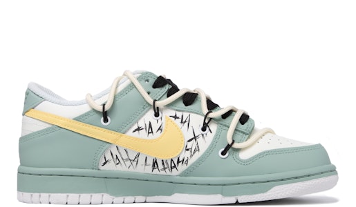 나이키 덩크 로우 '다빈치 그라피티 그린' (커스텀) DH9765-100(TeamM-女款撞色涂鸦青梅绿) Order 나이키 덩크 로우 '다빈치 그라피티 그린' (커스텀) DH9765-100(TeamM-女款撞色涂鸦青梅绿)
