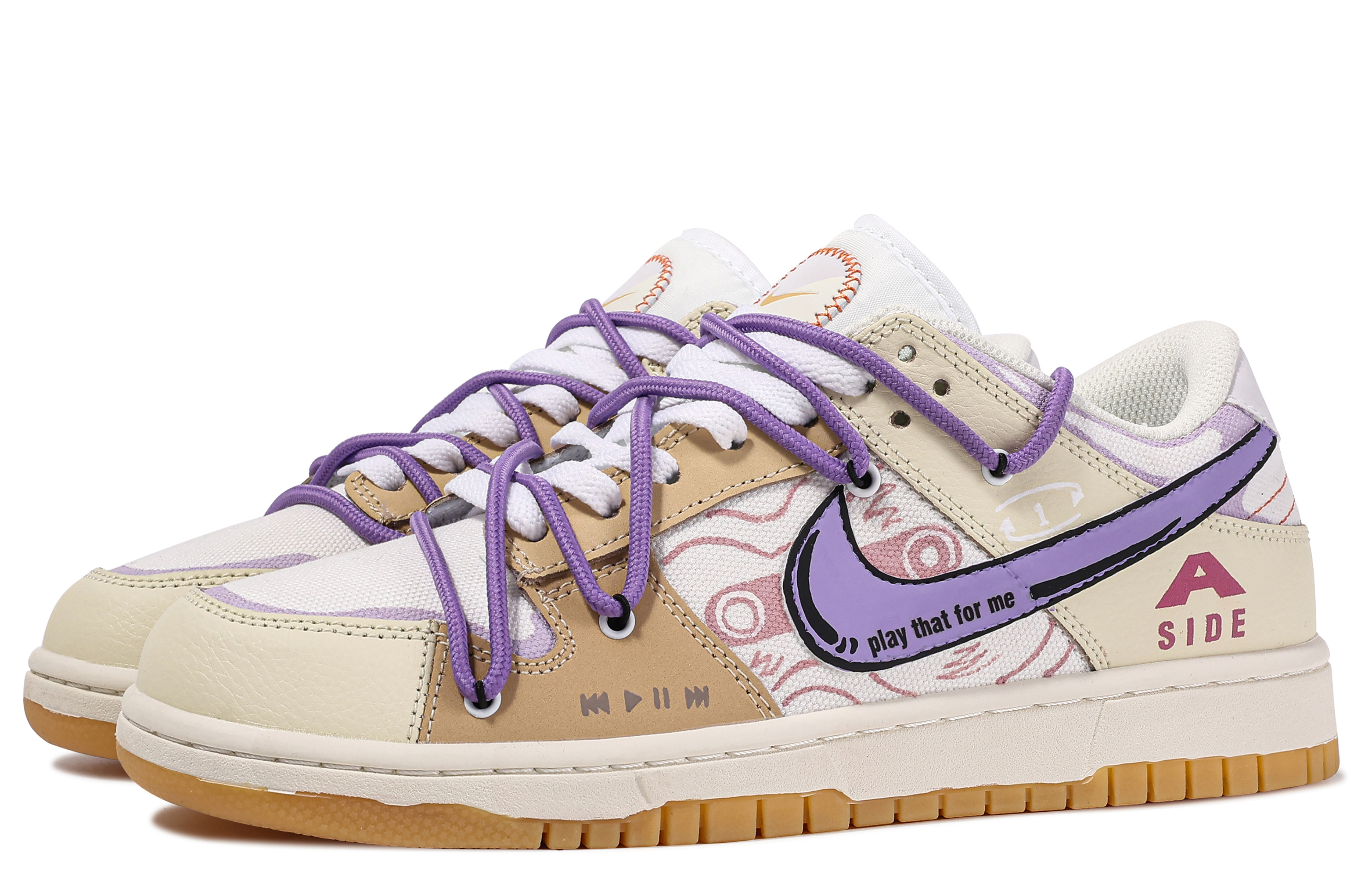 [Custom Shoes] Nike Dunk Low 'Da Vinci Loop' - Novelship