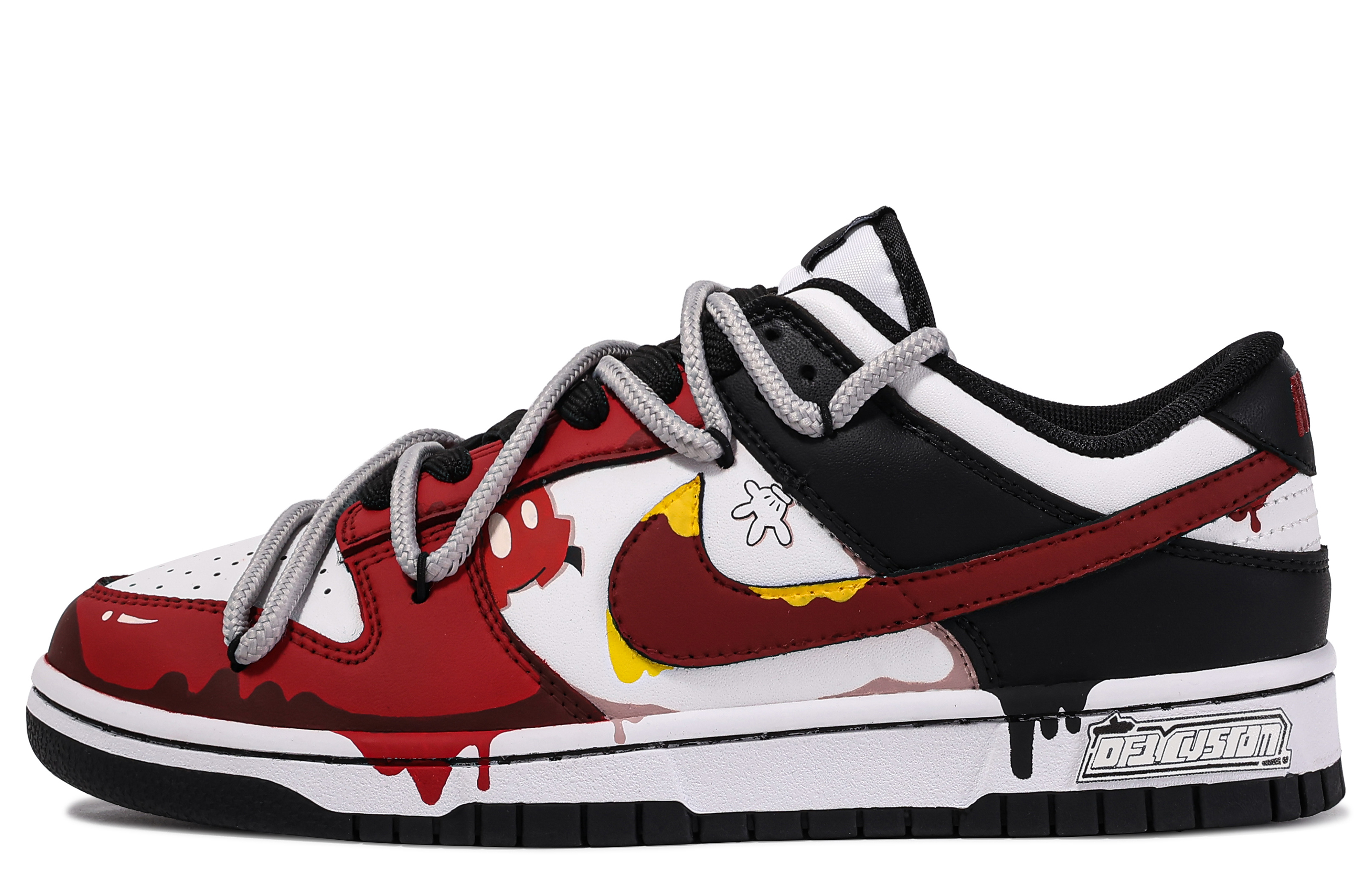 Buy [Sepatu Kustom] Nike Dunk Low 'Da Vinci Mickey Rumah Permen' CW1590-100(TeamM-米奇糖果屋)