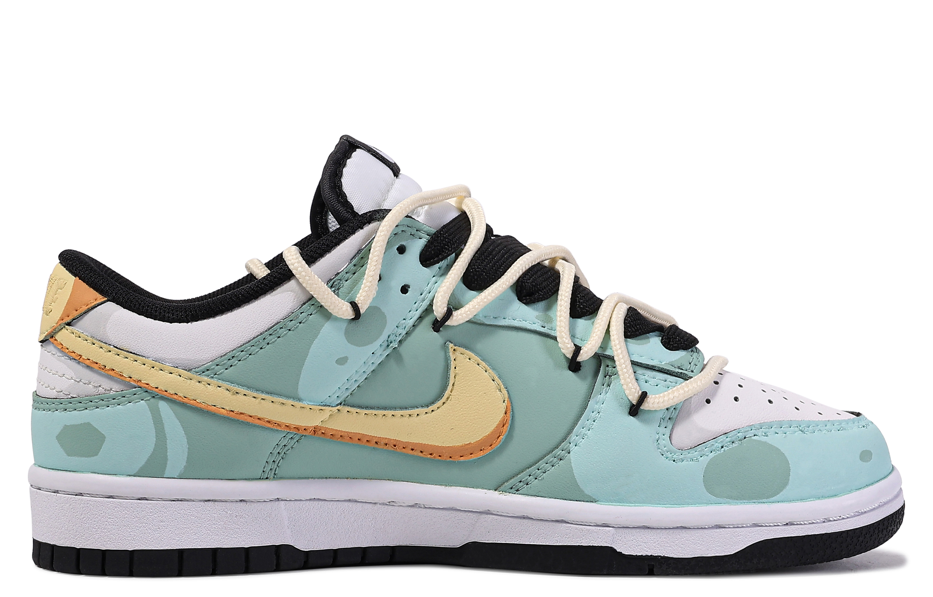 Order Zapatillas Nike Dunk Low 'Da Vinci Monster Verde Rojo Amarillo' CW1590-100(TeamM-贪吃怪兽-BOX)