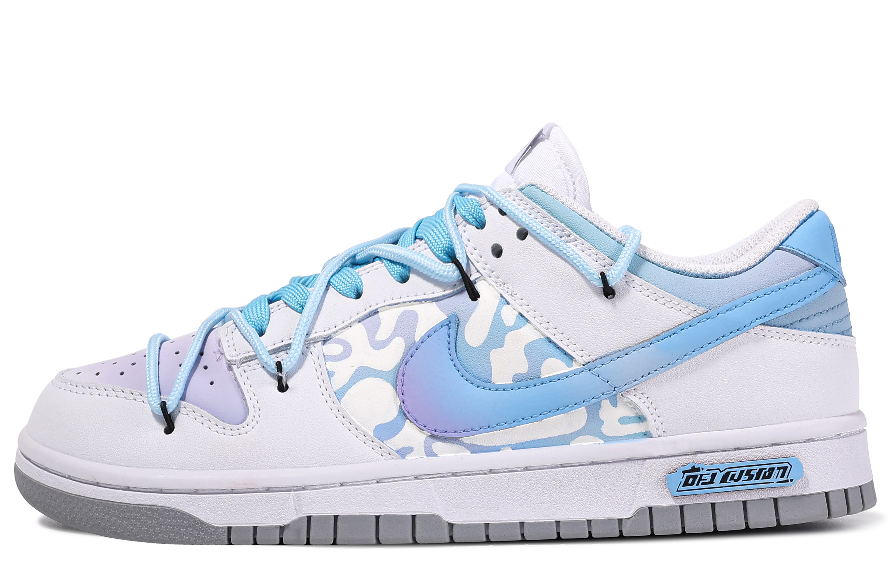 [Custom Shoes] Nike Dunk Low 'Da Vinci North Sea Waves' - Novelship