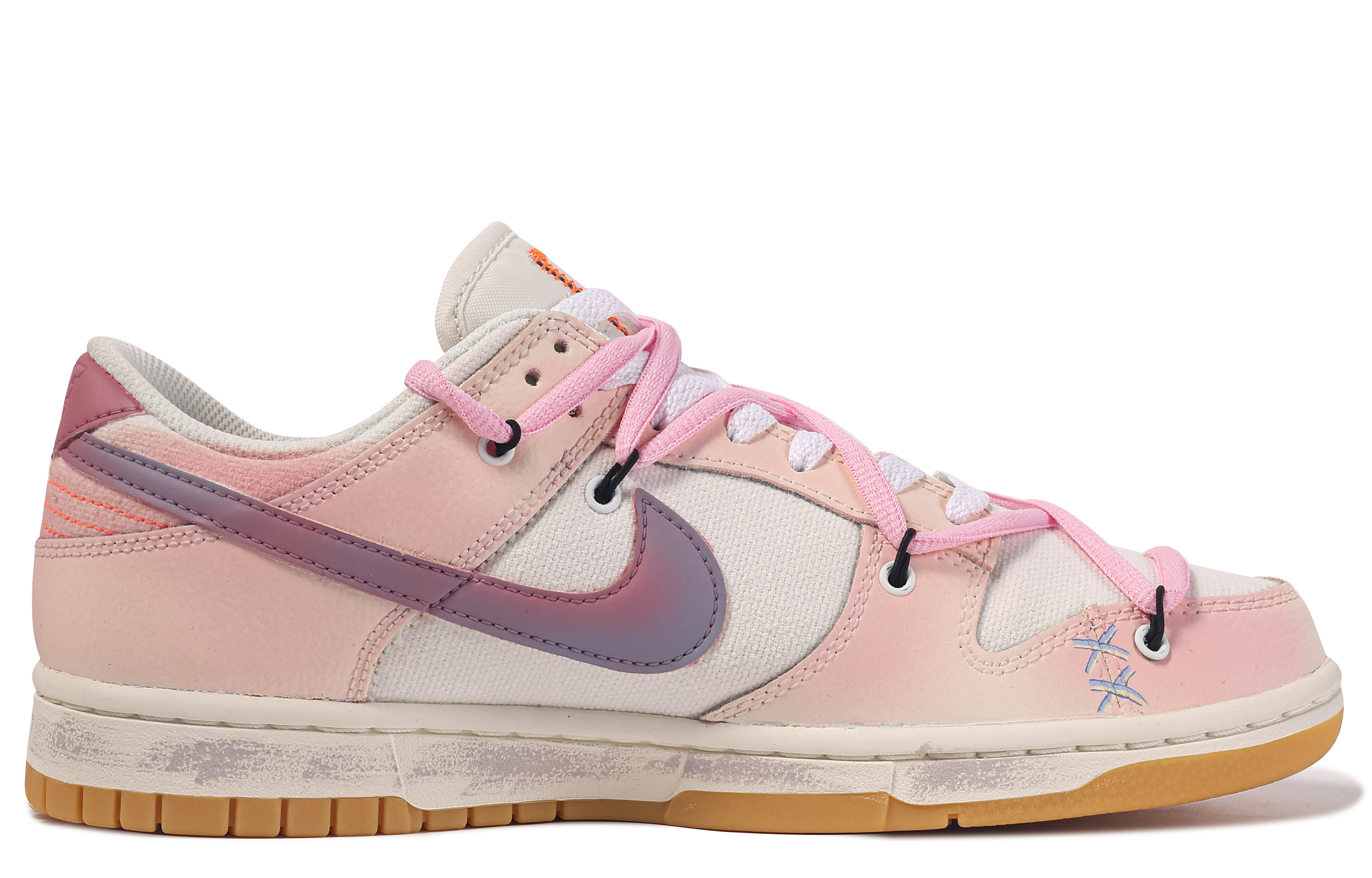 Buy [Zapatillas Personalizadas] Nike Dunk Low 'Da Vinci Flor de Durazno' FJ5475-100((TeamM-桃芝夭夭-BOX)