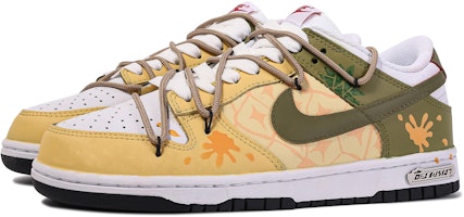 나이키 덩크 로우 '다빈치 파인애플 그라피티' (커스텀) FB3354-001(TeamM-菠萝蜜-BOX) Shop 나이키 덩크 로우 '다빈치 파인애플 그라피티' (커스텀) FB3354-001(TeamM-菠萝蜜-BOX)