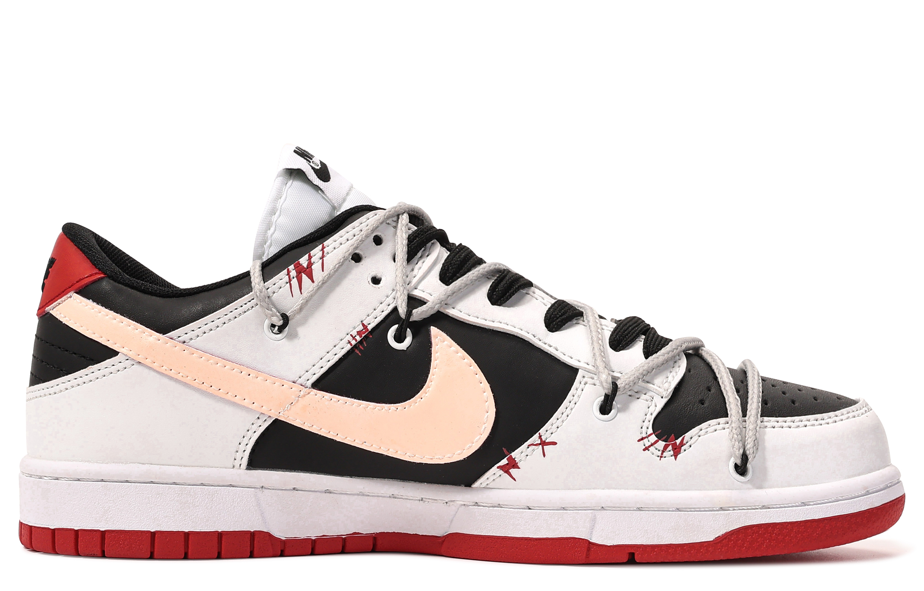 [Custom Shoes] Nike Dunk Low 'Da Vinci Red Flash Graffiti' 圖 2