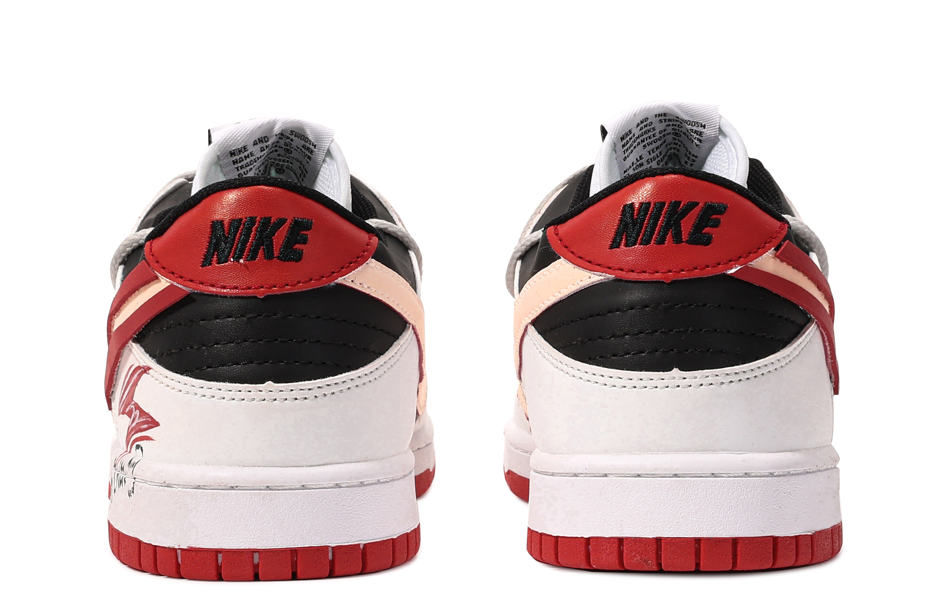 [Custom Shoes] Nike Dunk Low 'Da Vinci Red Flash Graffiti' 圖 5