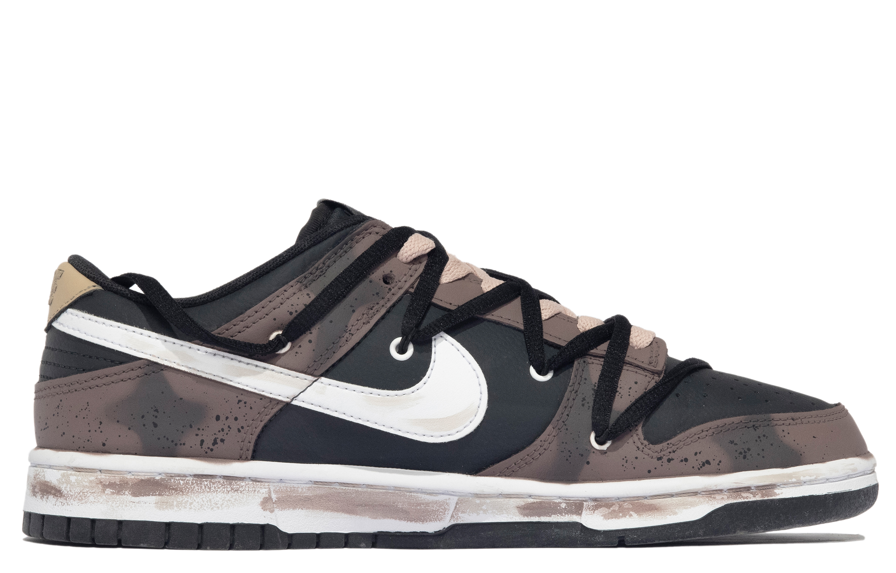 Order [定制鞋] 耐克Dunk Low '达芬奇复古棕黑白' DJ6188-002(TeamM-男款哥特星星S-BOX)