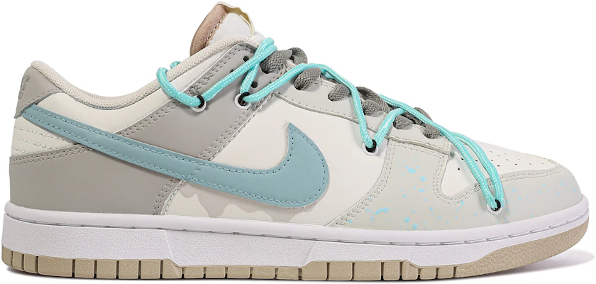 【訂製球鞋】 Nike Dunk Low 達文西訂製 海鹽起司 塗鴉 簡約 百搭 解構 低筒 板鞋 男款 米白藍 Lookbook 【訂製球鞋】 Nike Dunk Low 達文西訂製 海鹽起司 塗鴉 簡約 百搭 解構 低筒 板鞋 男款 米白藍