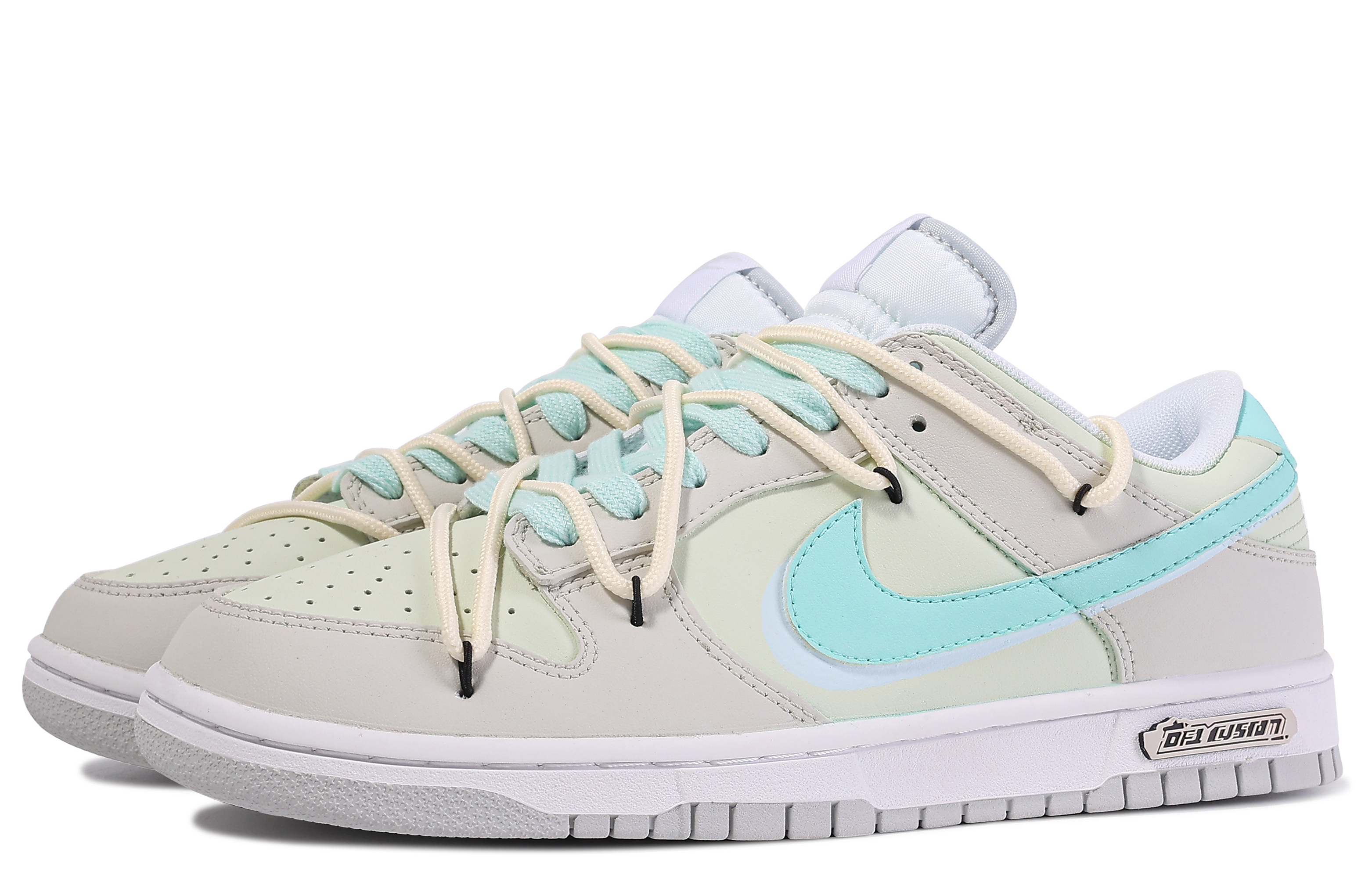 Shop 【定製球鞋】Nike Dunk Low 達文西定製 禮盒 海鹽冰淇淋 塗鴉 簡約 百搭 舒適 低筒 滑板鞋 男款 灰藍