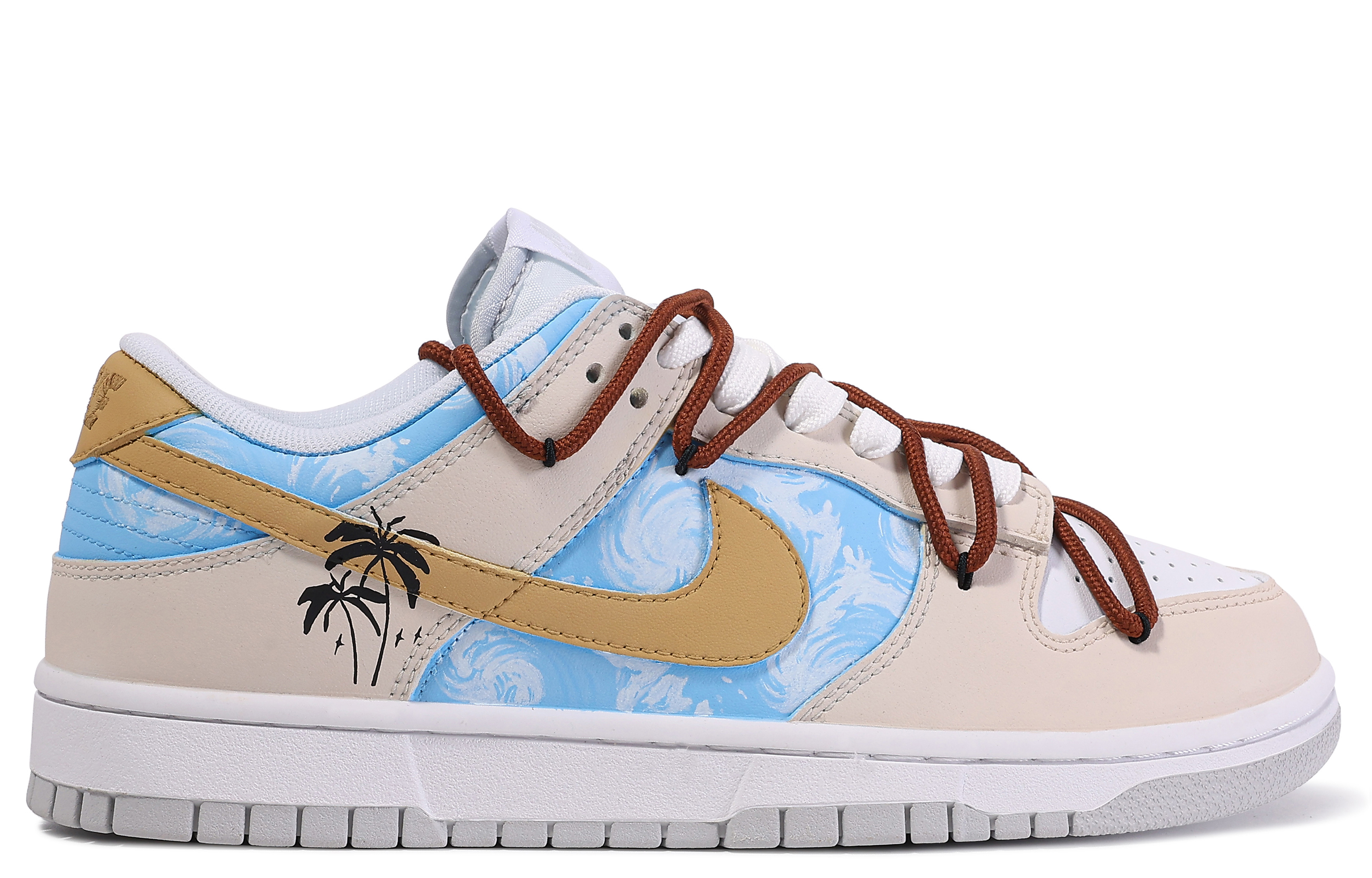 Lookbook [Zapatillas Personalizadas] Nike Dunk Low 'Da Vinci Ola de Verano' DH9765-102(TeamM-夏日海浪-BOX)