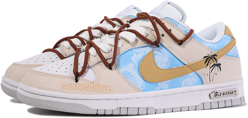 【訂製球鞋】Nike Dunk Low 達文西訂製 禮盒 夏日海浪 塗鴉 簡約 百搭 沙灘 舒適 耐磨輕便 低筒 板鞋 男款 黃藍 Shop 【訂製球鞋】Nike Dunk Low 達文西訂製 禮盒 夏日海浪 塗鴉 簡約 百搭 沙灘 舒適 耐磨輕便 低筒 板鞋 男款 黃藍