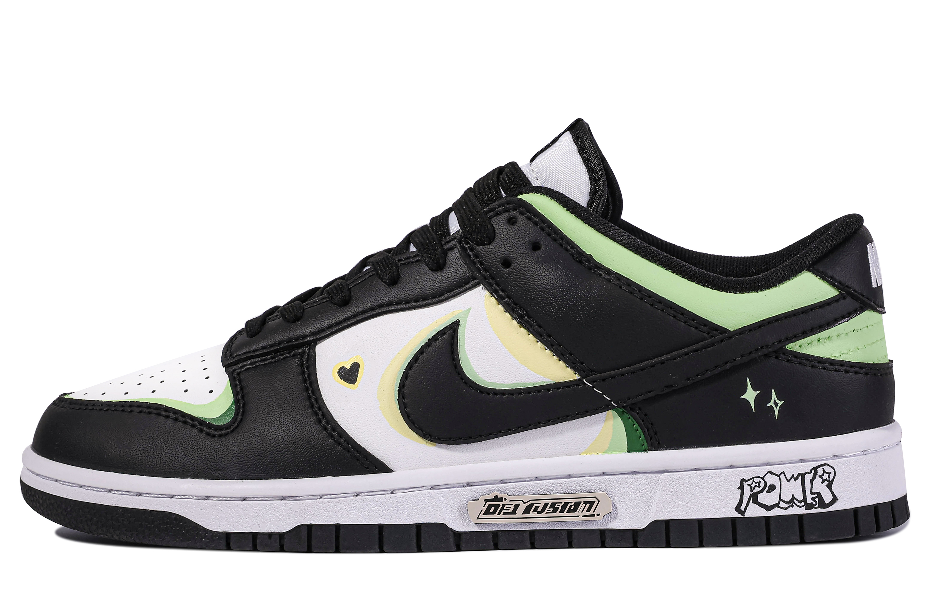 Buy [Sepatu Kustom] Nike Dunk Low 'Da Vinci Superpower Girl' CW1590-100(TeamM-超女能力女孩-S-BOX)