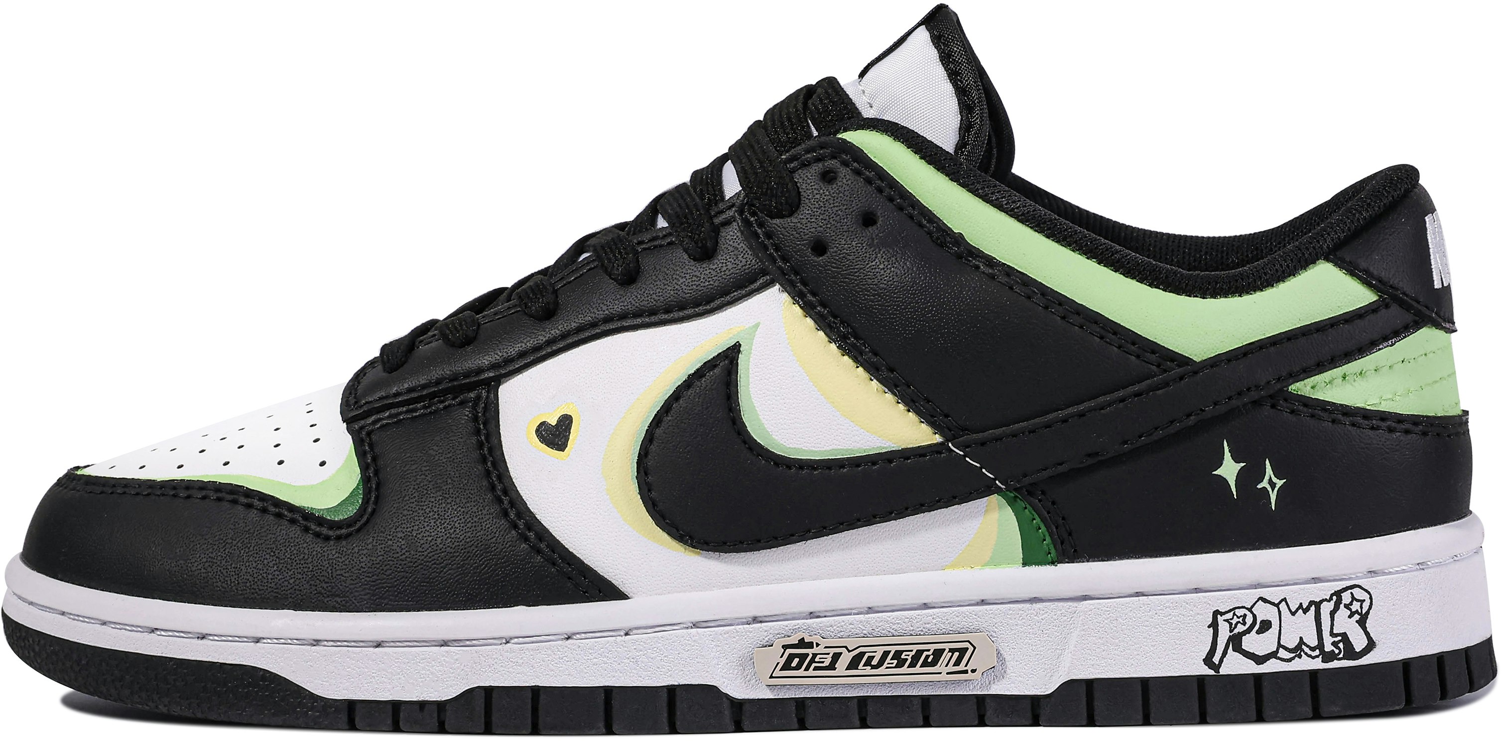 custom-shoes-nike-dunk-low-da-vinci-superpower-girl