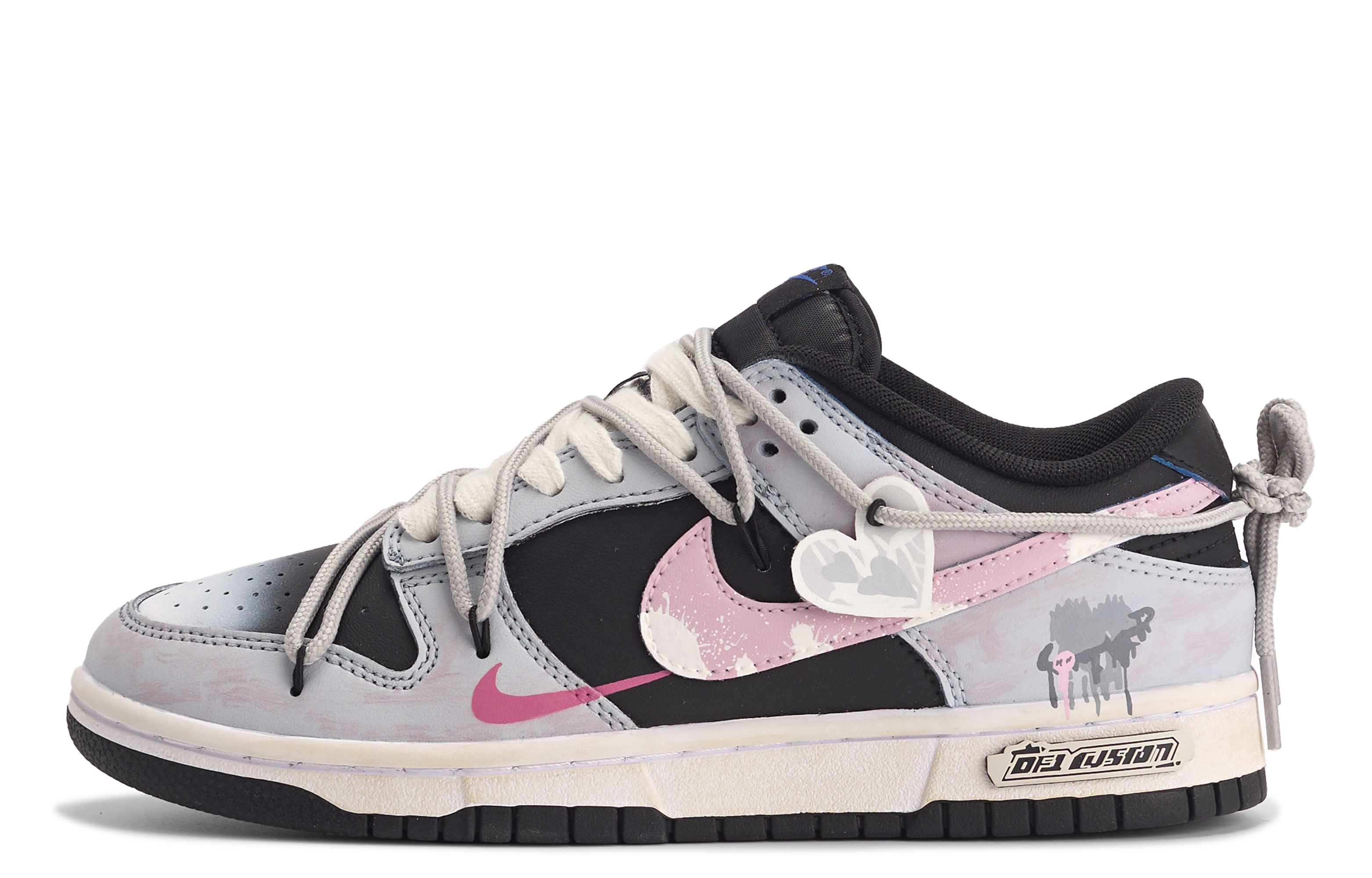 Order 【カスタムシューズ】ナイキ ダンク ロー『ダヴィンチ スウィート グラフィティ』 DH9765-104(TeamM-甜蜜暴击-BOX)