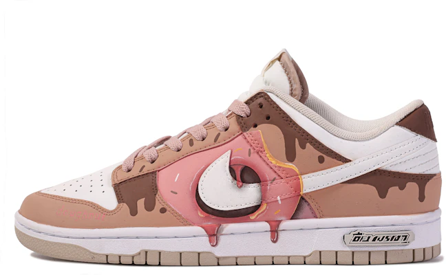 【定製球鞋】 Nike Dunk Low 達文西定製 甜蜜陷阱 塗鴉 流體 簡約 百搭 解構 防滑 低筒 板鞋 男款 粉棕 Buy 【定製球鞋】 Nike Dunk Low 達文西定製 甜蜜陷阱 塗鴉 流體 簡約 百搭 解構 防滑 低筒 板鞋 男款 粉棕