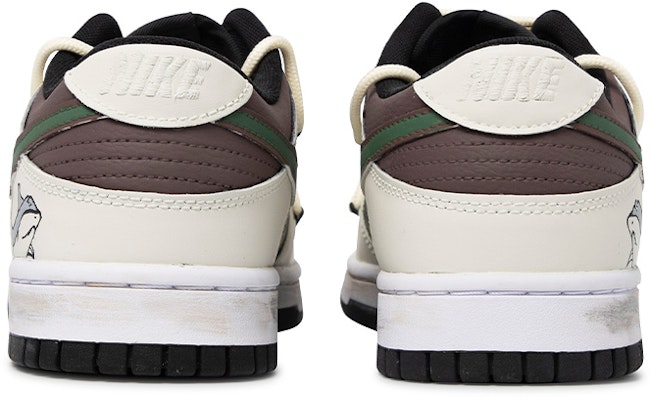 나이키 덩크 로우 '다빈치 빈티지 상어' (커스텀) DH9765-002(TeamM-女款复古鲨鱼棕灰) Shop 나이키 덩크 로우 '다빈치 빈티지 상어' (커스텀) DH9765-002(TeamM-女款复古鲨鱼棕灰)