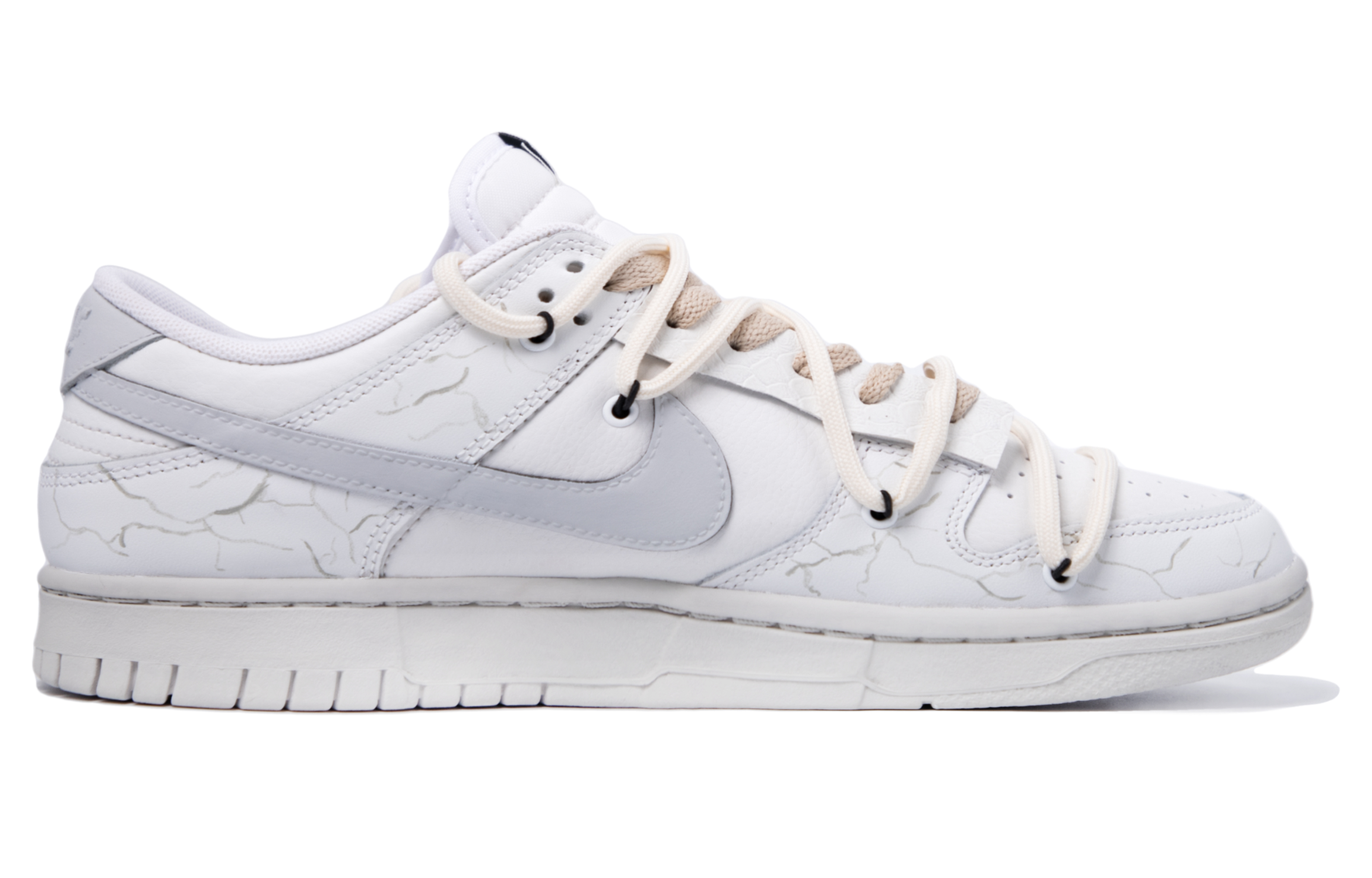 [Custom Shoes] Nike Dunk Low 'Da Vinci White Serpent' - Novelship