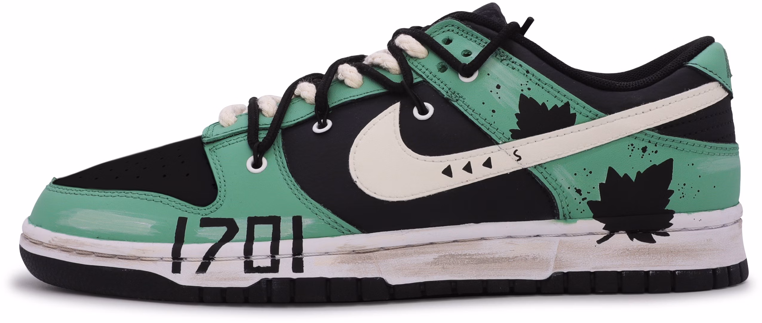 custom-shoes-nike-dunk-low-da-vinci-wutong-leaf