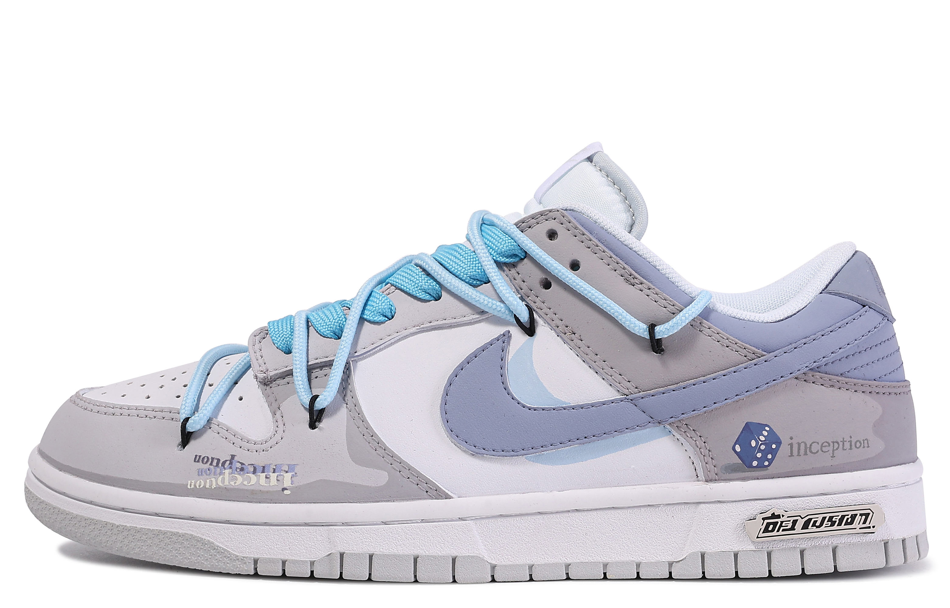 [Custom Shoes] Nike Dunk Low 'Da Vinci Yume Space Grey Blue White'