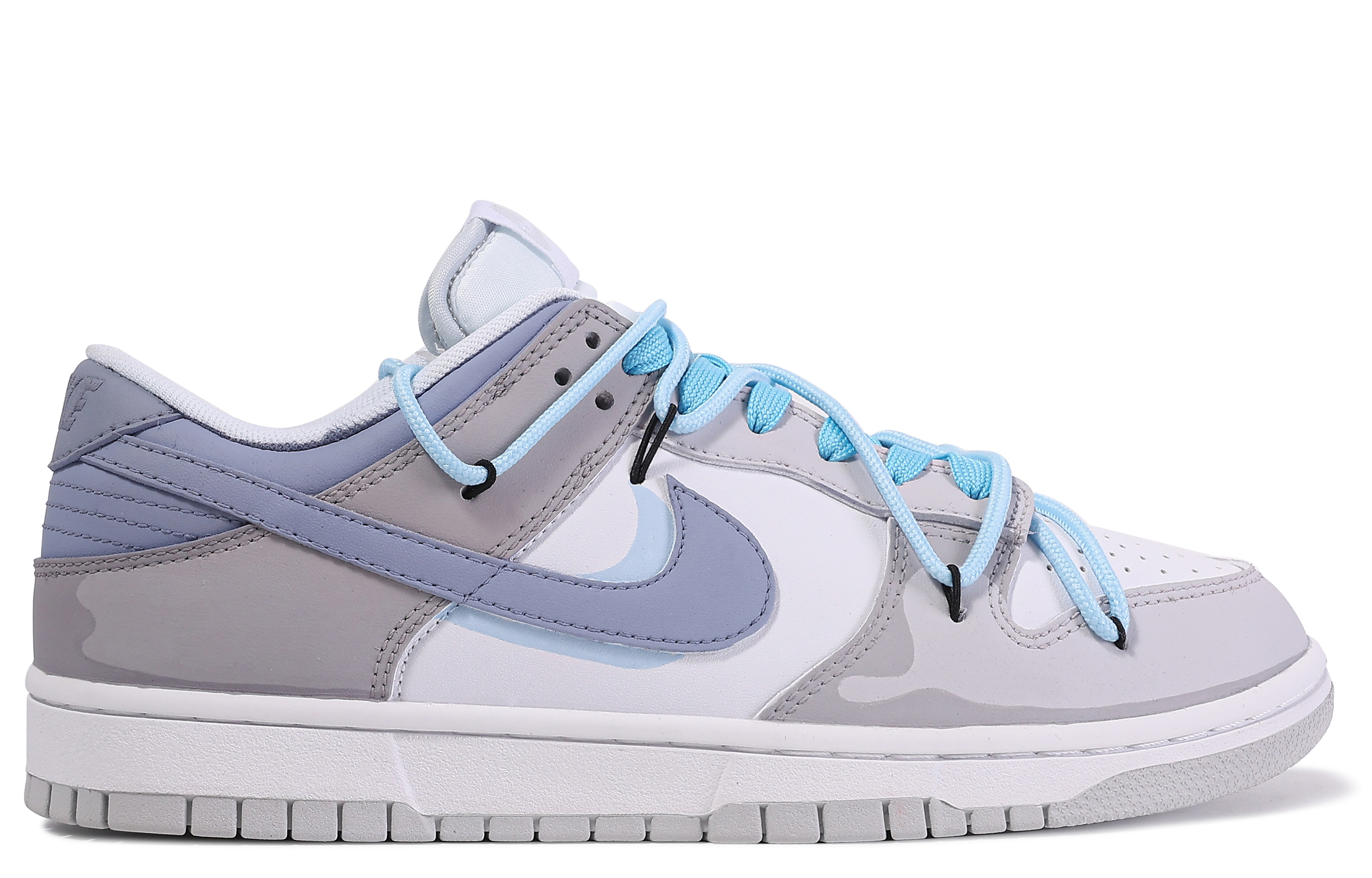 [Custom Shoes] Nike Dunk Low 'Da Vinci Yume Space Grey Blue White' 圖 3
