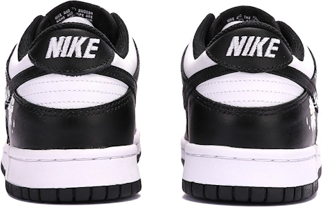 【定制球鞋】 Nike Dunk Low 小雛菊 塗鴉 潑墨 熊貓 百搭 休閒 低幫 板鞋 GS 黑白 Shop 【定制球鞋】 Nike Dunk Low 小雛菊 塗鴉 潑墨 熊貓 百搭 休閒 低幫 板鞋 GS 黑白