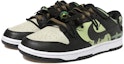 Shop 【客製化球鞋】Nike Dunk Low 蝙蝠 暗黑 眼睛 樹枝 城堡 解構風 低筒 板鞋 GS 黑綠