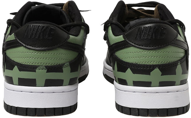 【客製化球鞋】Nike Dunk Low 蝙蝠 暗黑 眼睛 樹枝 城堡 解構風 低筒 板鞋 GS 黑綠 Details for 【客製化球鞋】Nike Dunk Low 蝙蝠 暗黑 眼睛 樹枝 城堡 解構風 低筒 板鞋 GS 黑綠