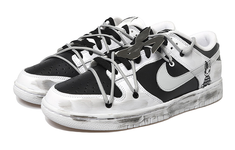 Lookbook 나이키 덩크 로우 '다크 버니' (커스텀) DH9765-100(Team拾玖-暗黑小兔女S-BOX)