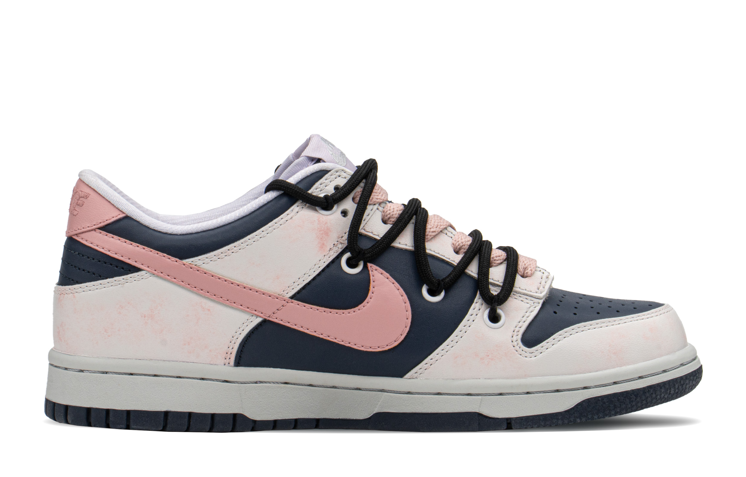 Order [Zapatillas Personalizadas] Nike Dunk Low 'Negro Rosa Fragancia Oscura' DX1663-400(TeamA-DK暗香)