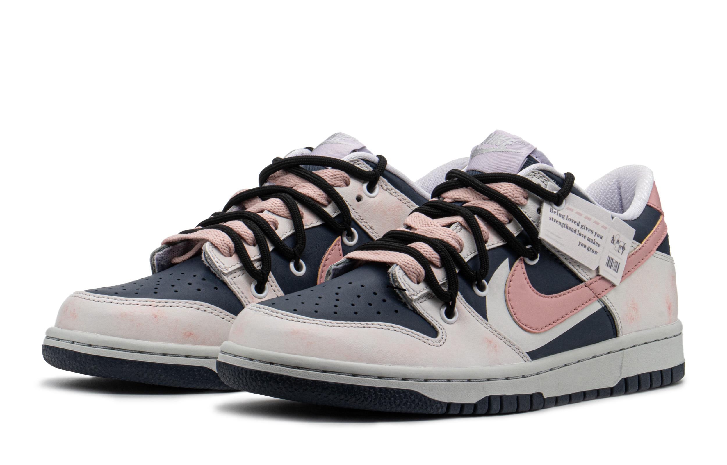 Lookbook [Zapatillas Personalizadas] Nike Dunk Low 'Negro Rosa Fragancia Oscura' DX1663-400(TeamA-DK暗香)