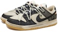 Lookbook 【定制球鞋】 Nike Dunk Low 暗黑鬼臉 線條 潑墨 做舊 解構風 橡膠底 潮流復古 低幫 板鞋 男女同款 黑白