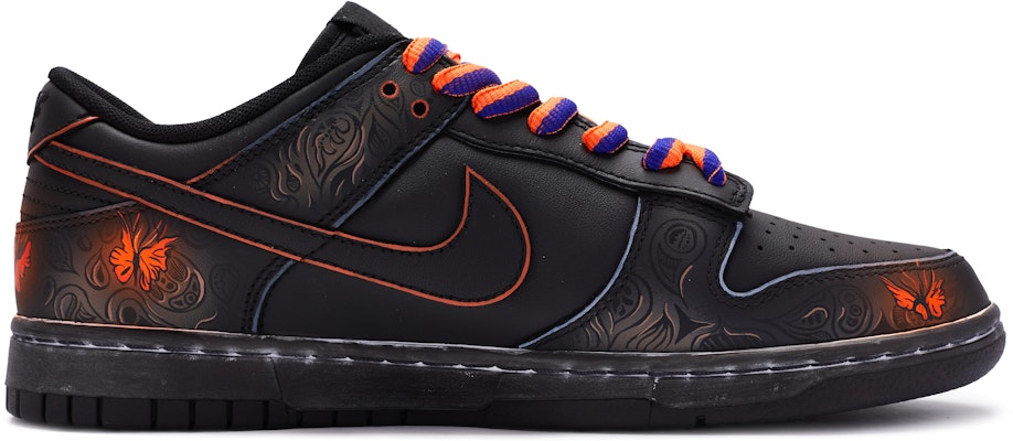 【客製球鞋】Nike Dunk Low BIGNIU 暗黑 金斑蝶 手繪噴繪 低筒 板鞋 GS 黑橙 Order 【客製球鞋】Nike Dunk Low BIGNIU 暗黑 金斑蝶 手繪噴繪 低筒 板鞋 GS 黑橙
